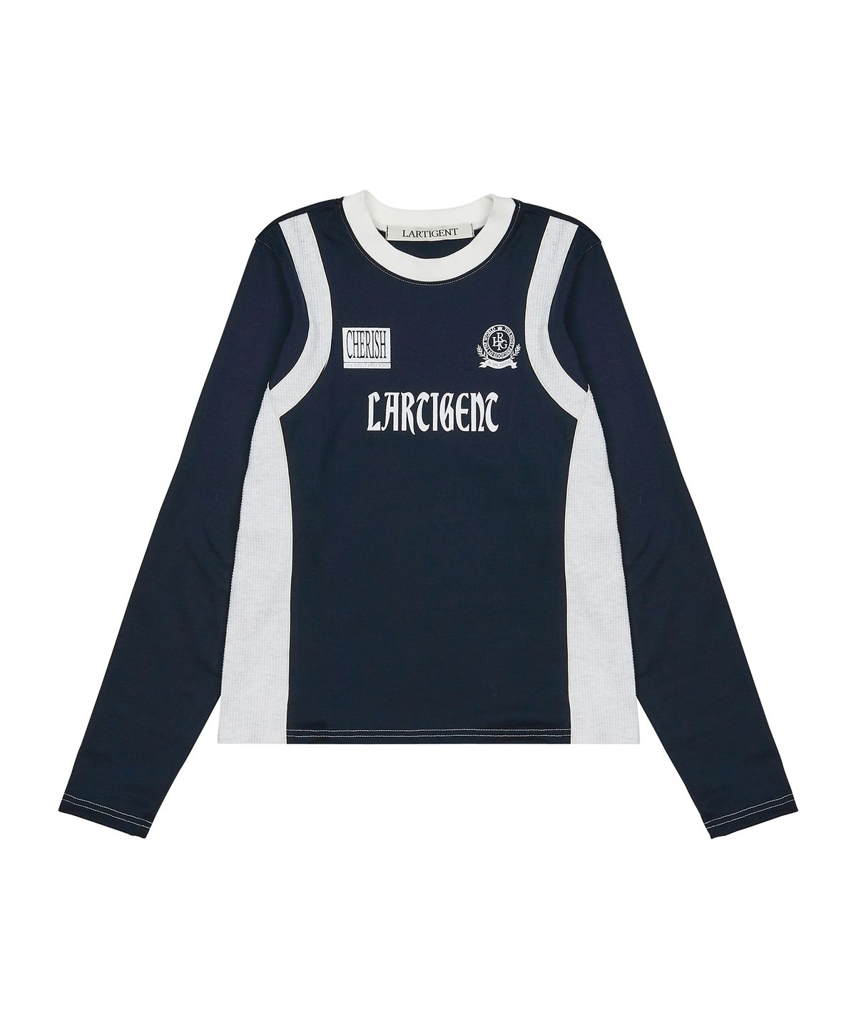 라티젠(LARTIGENT) LK WAFFLE JERSEY TOP(NAVY)