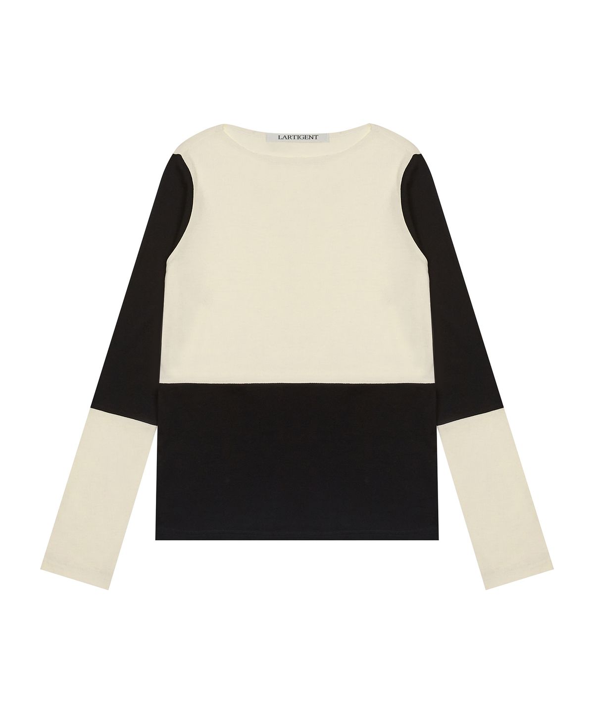 라티젠(LARTIGENT) LK COLOR BLOCK T-SHIRT(BLACK)