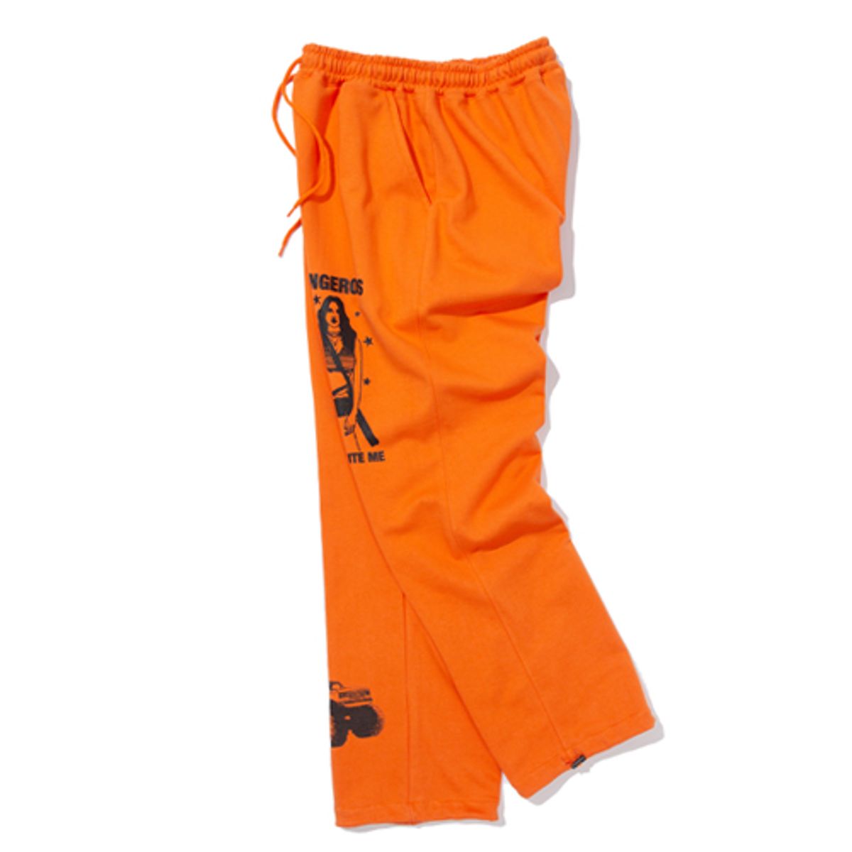 크루치(KRUCHI) DANGEROUS SWEAT PANTS (ORANGE)