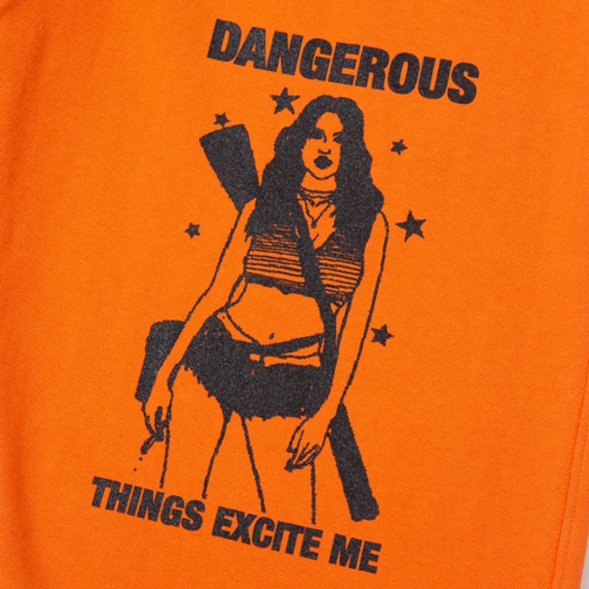 크루치(KRUCHI) DANGEROUS SWEAT PANTS (ORANGE)