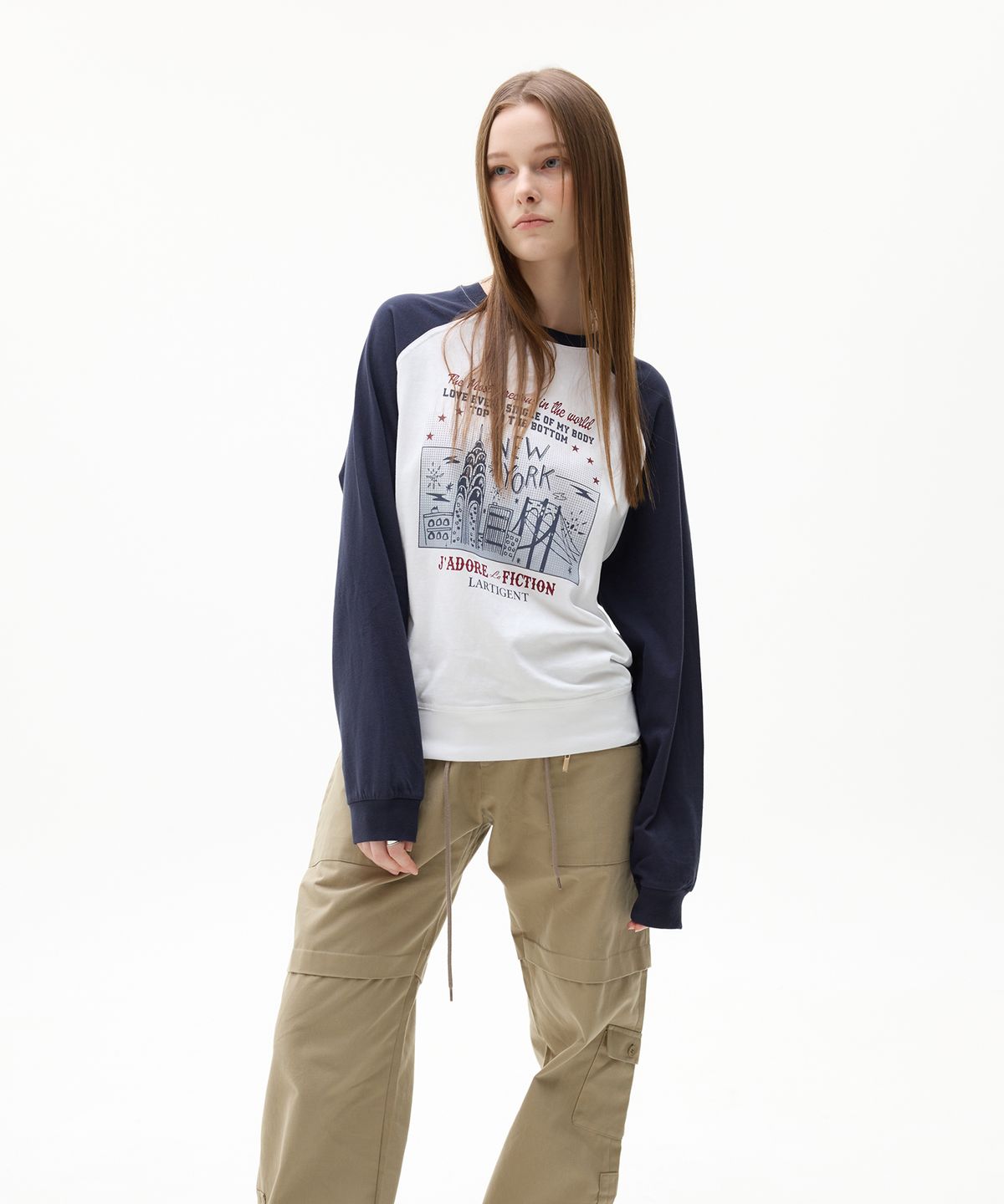 라티젠(LARTIGENT) LK STAR T-SHIRT(NAVY)