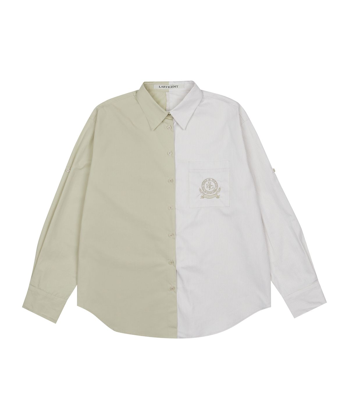 라티젠(LARTIGENT) LK STRIPE SHIRT(BEIGE)