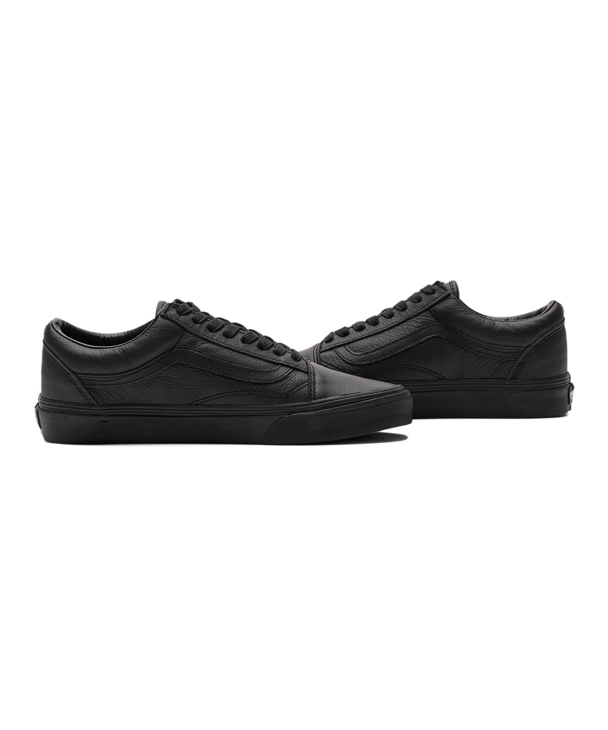 반스(VANS) 올드스쿨 - (레더) 블랙 / VN0003Z6L3A1