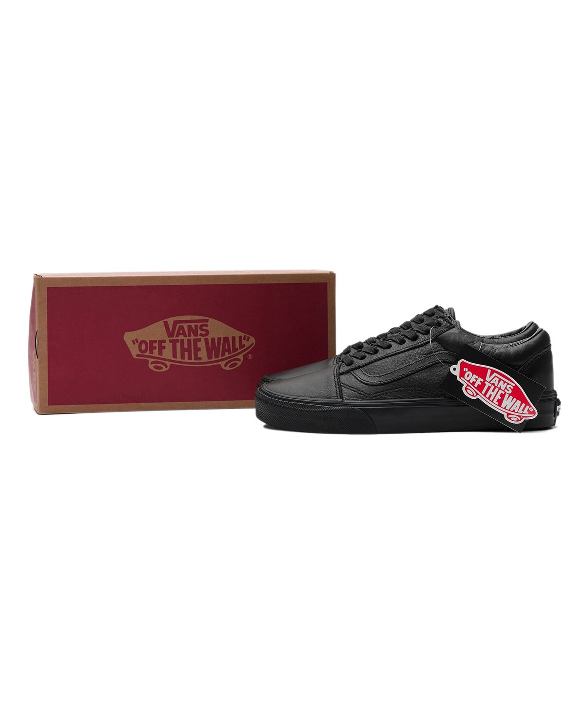 반스(VANS) 올드스쿨 - (레더) 블랙 / VN0003Z6L3A1