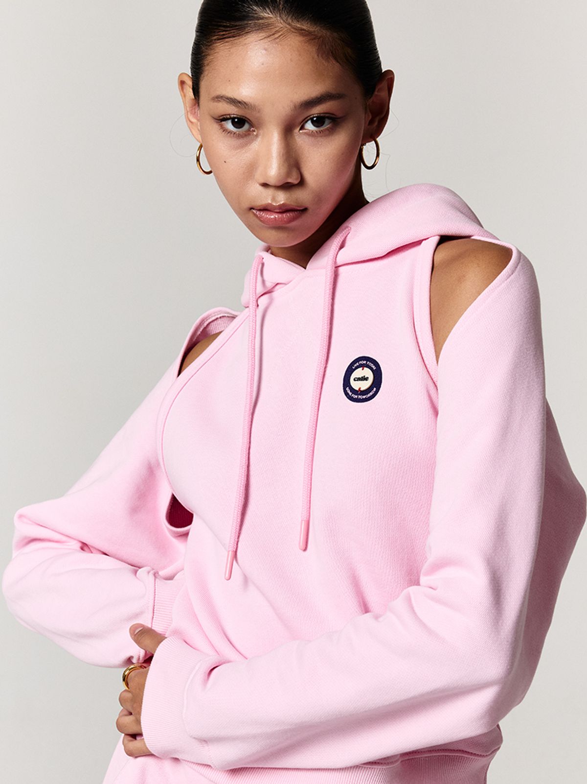 에즈이프 캘리(ASIF CALIE) CROP SWEAT BOLERO PINK