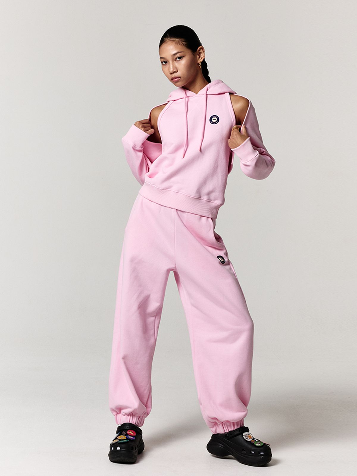 에즈이프 캘리(ASIF CALIE) CROP SWEAT BOLERO PINK
