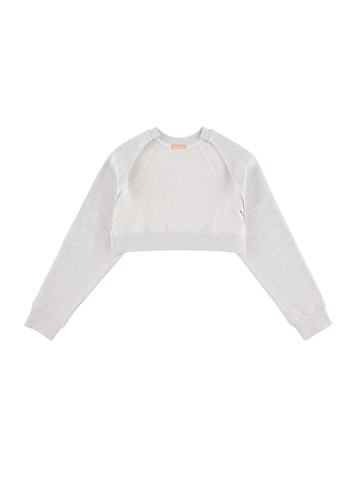 에즈이프 캘리(ASIF CALIE) CROP SWEAT BOLERO WHITE MELANGE