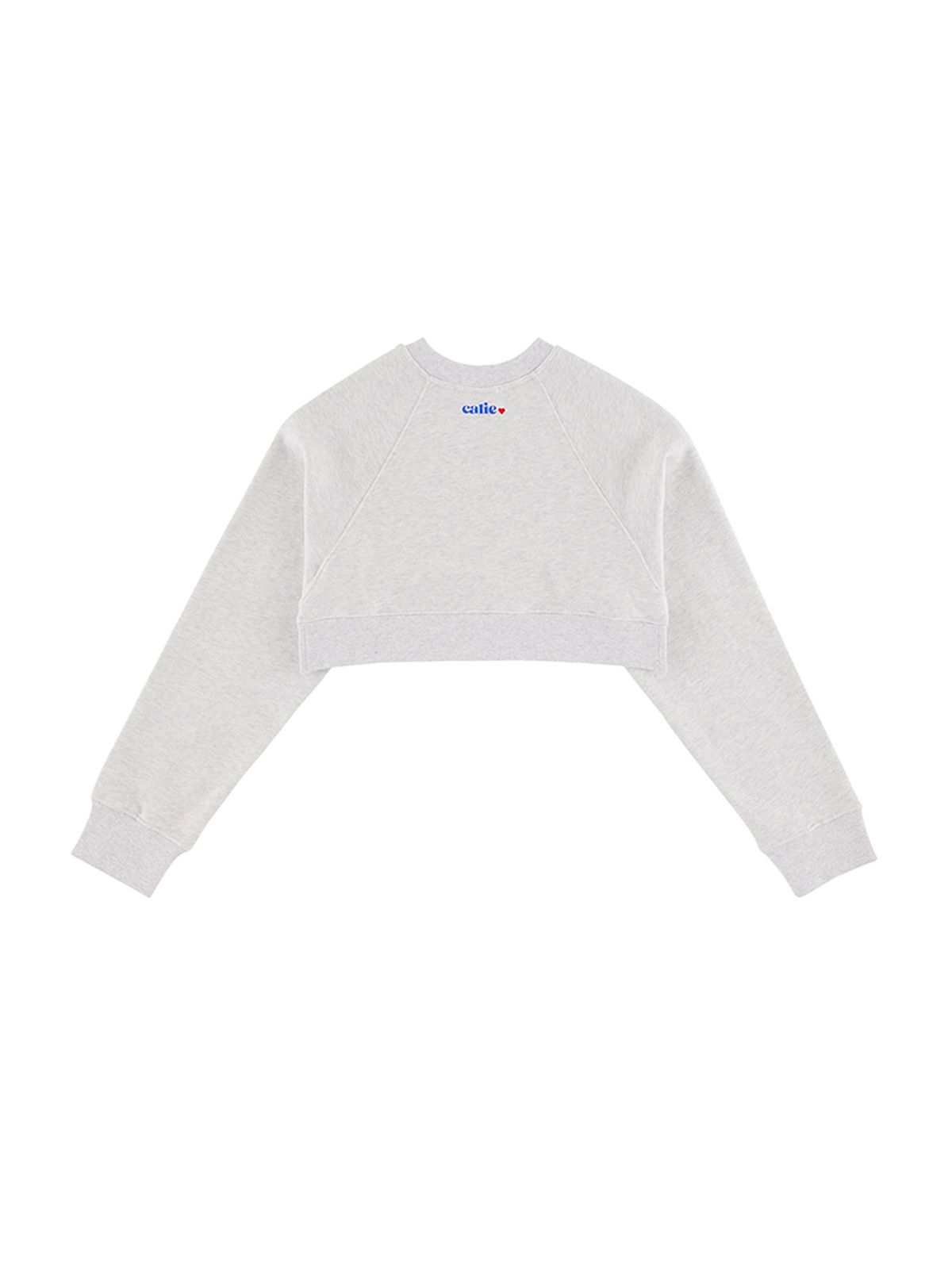 에즈이프 캘리(ASIF CALIE) CROP SWEAT BOLERO WHITE MELANGE