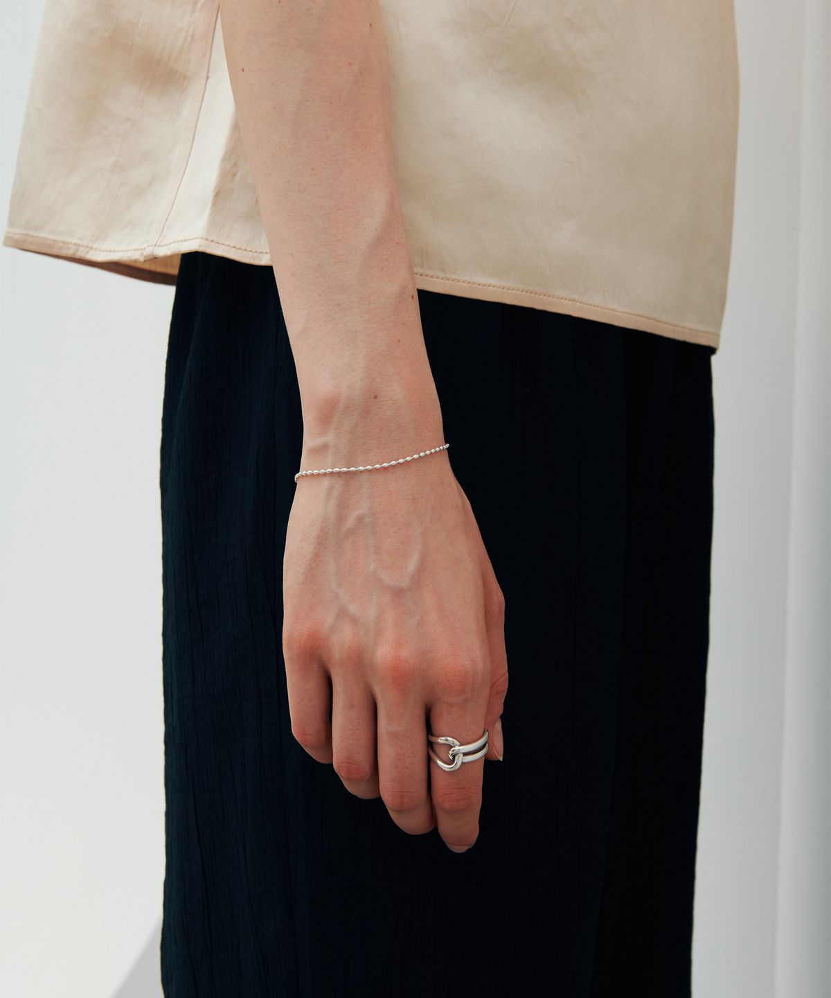 베흐트(VERTE) [925 silver] Cinq.silver.50 / nubble ring