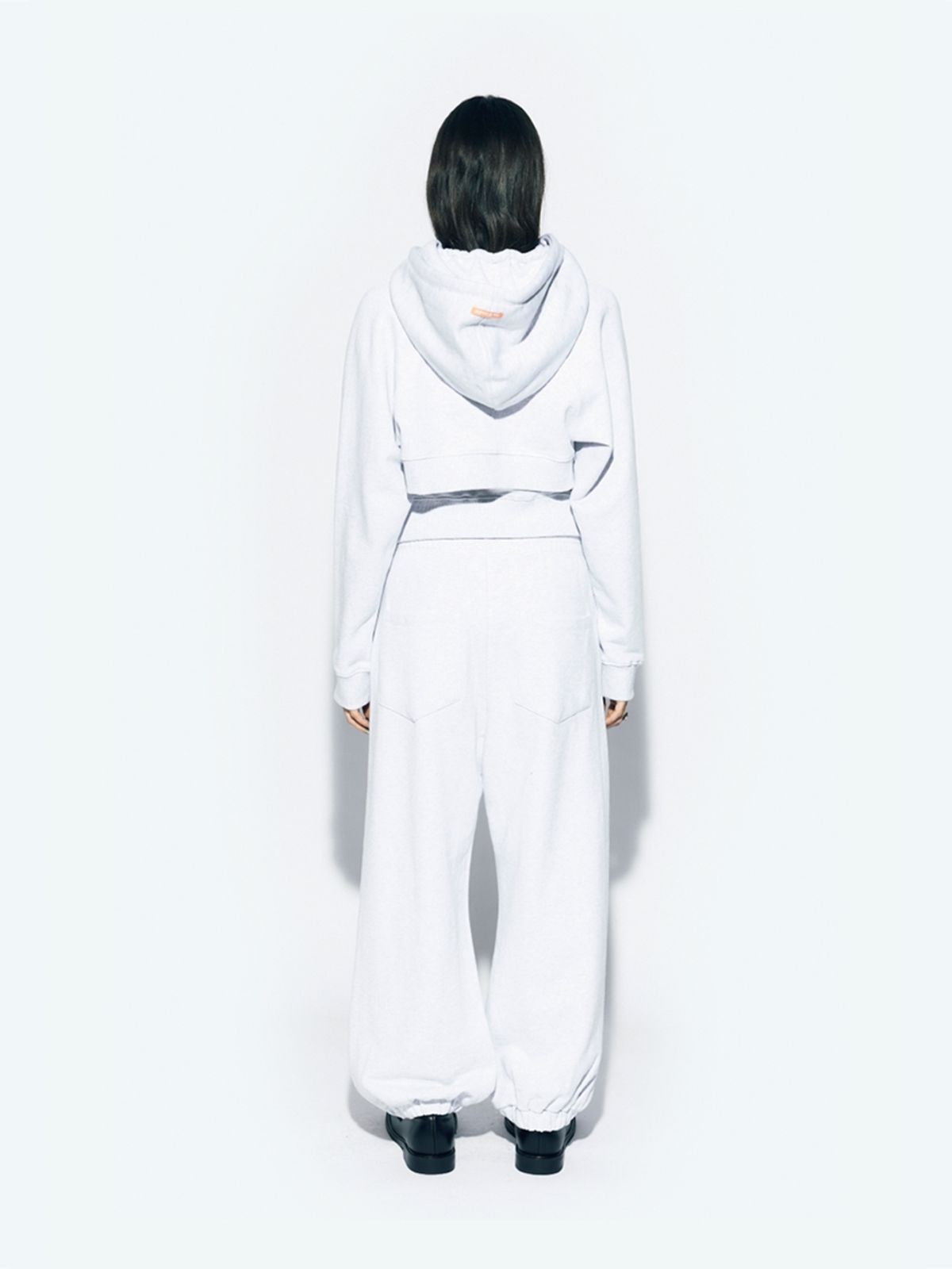 에즈이프 캘리(ASIF CALIE) WIDE JOGGER PANTS WHITE MELANGE