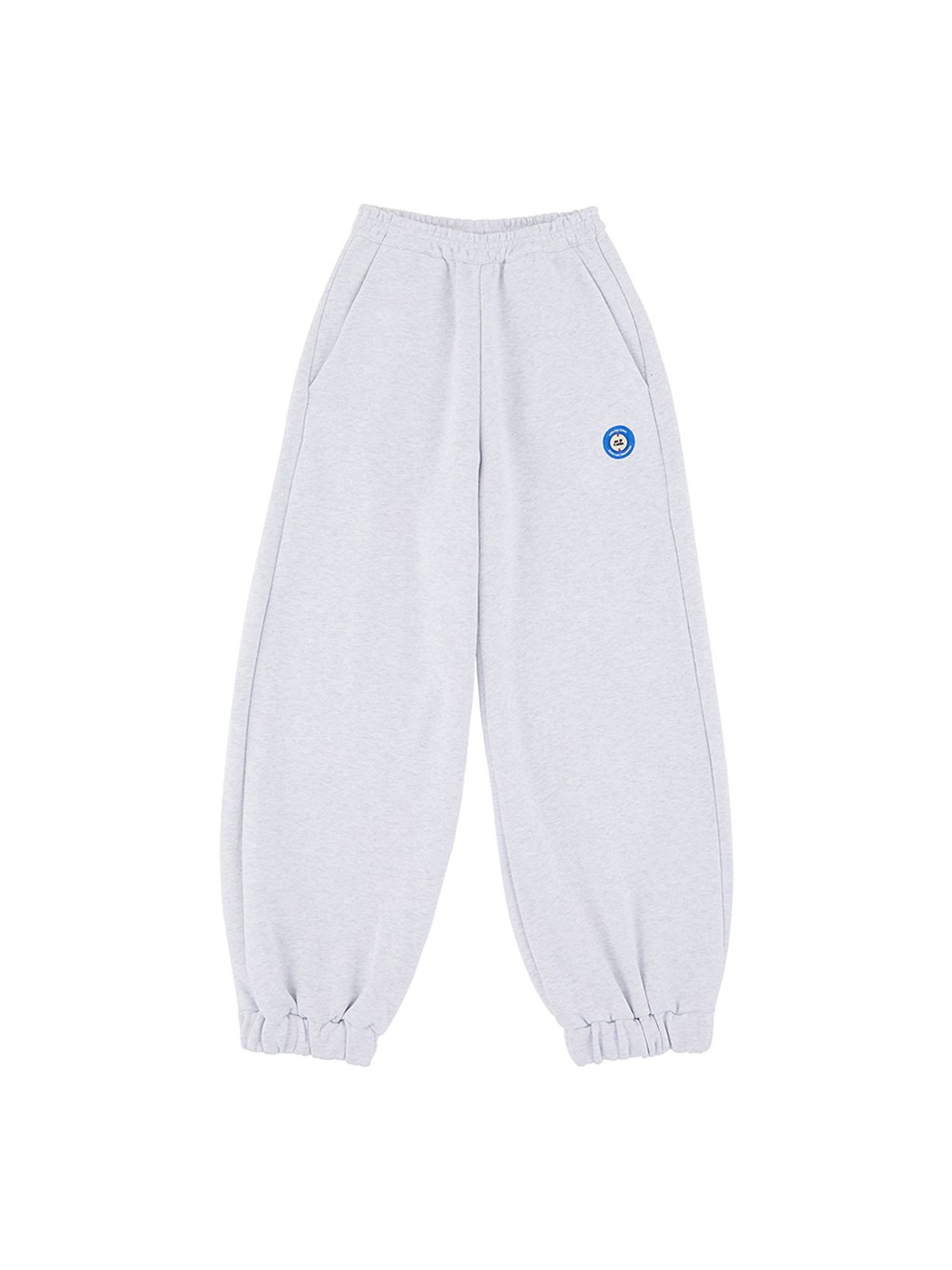 에즈이프 캘리(ASIF CALIE) WIDE JOGGER PANTS WHITE MELANGE