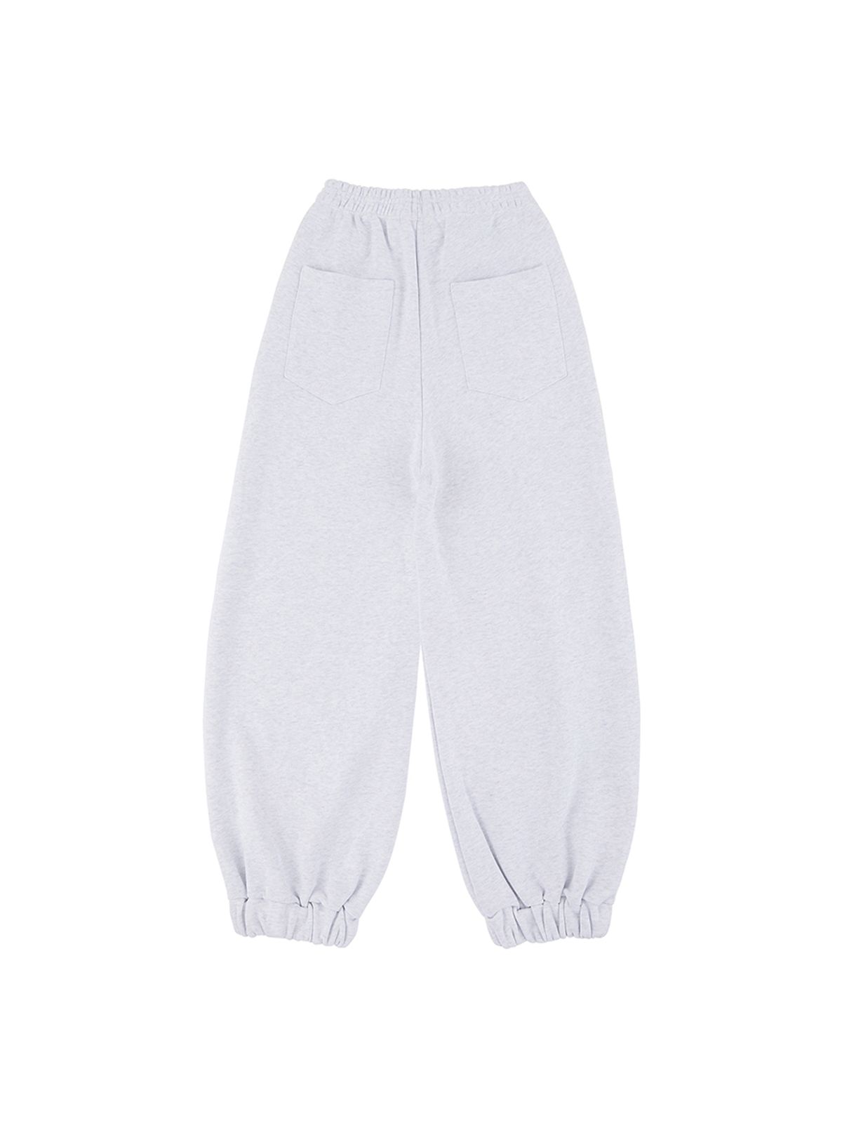 에즈이프 캘리(ASIF CALIE) WIDE JOGGER PANTS WHITE MELANGE