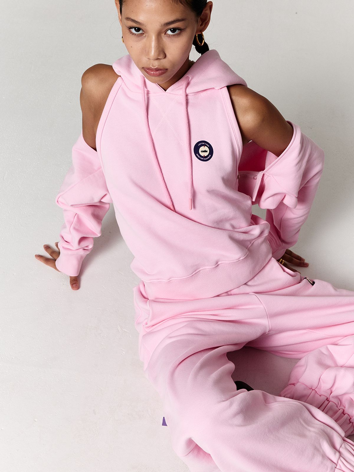 에즈이프 캘리(ASIF CALIE) WIDE JOGGER PANTS PINK