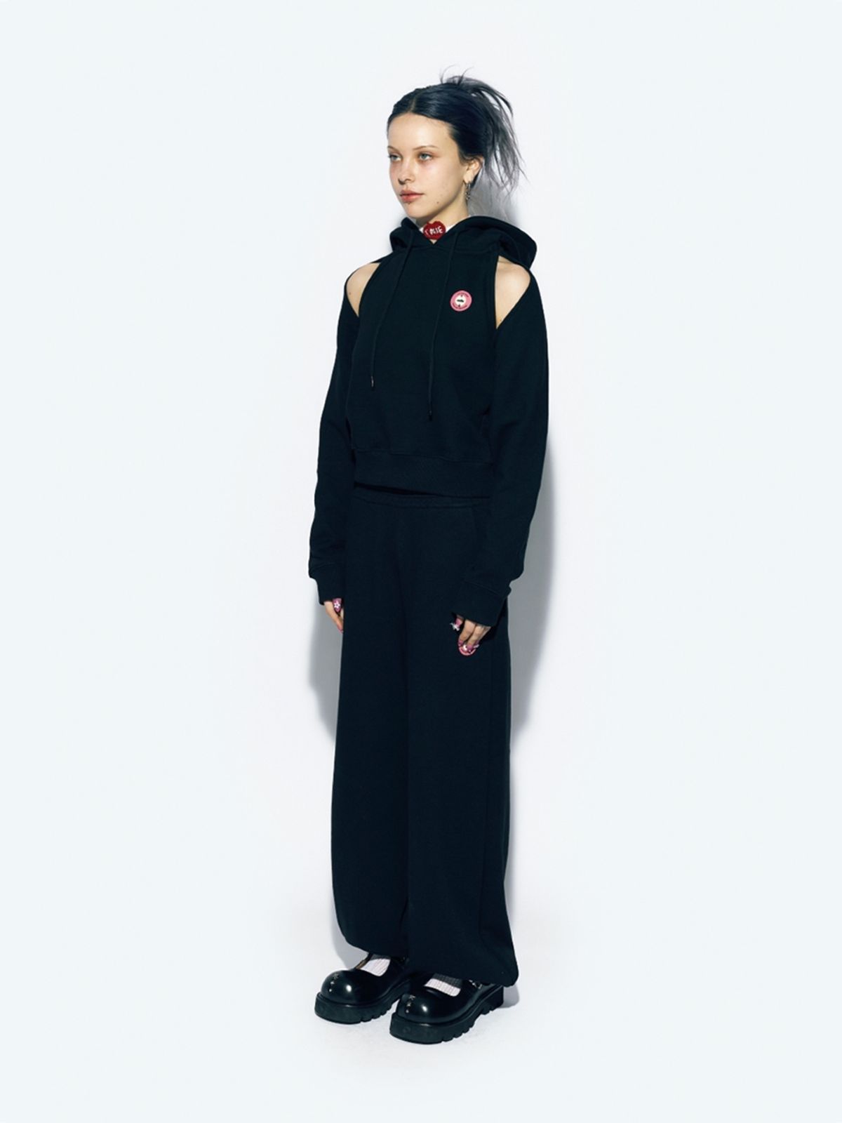에즈이프 캘리(ASIF CALIE) WIDE JOGGER PANTS BLACK