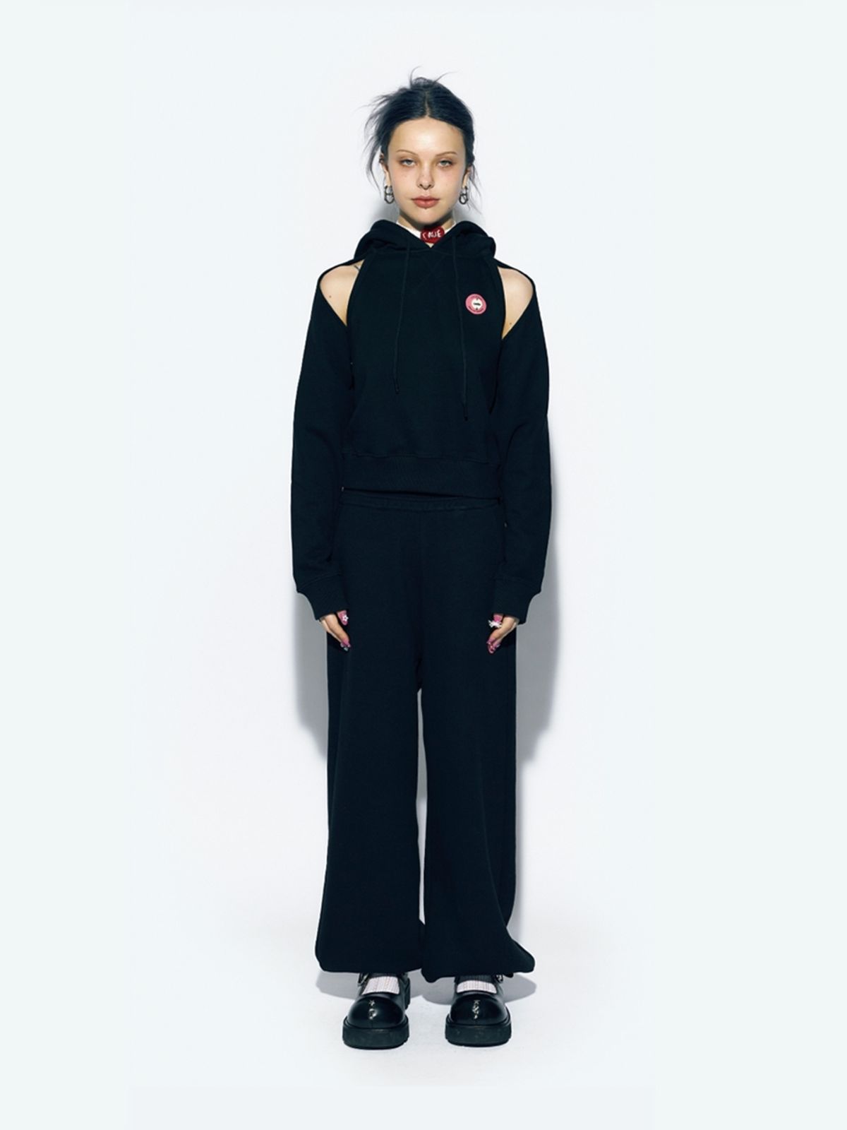 에즈이프 캘리(ASIF CALIE) WIDE JOGGER PANTS BLACK