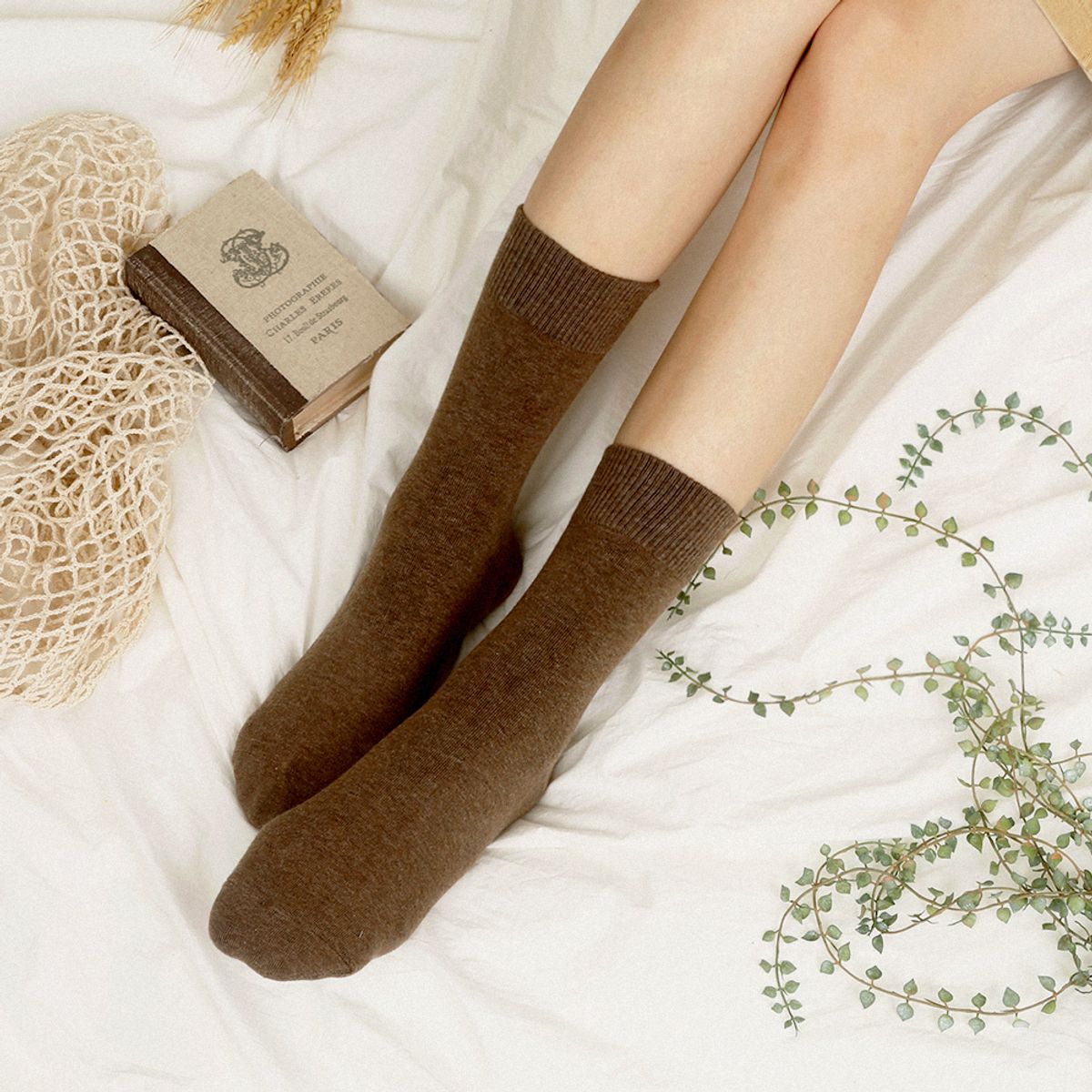 삭스에이(SOCKSA) [10PACK] 베이직 200N 소프트 무지 긴양말 29색상 - 컬러선택형