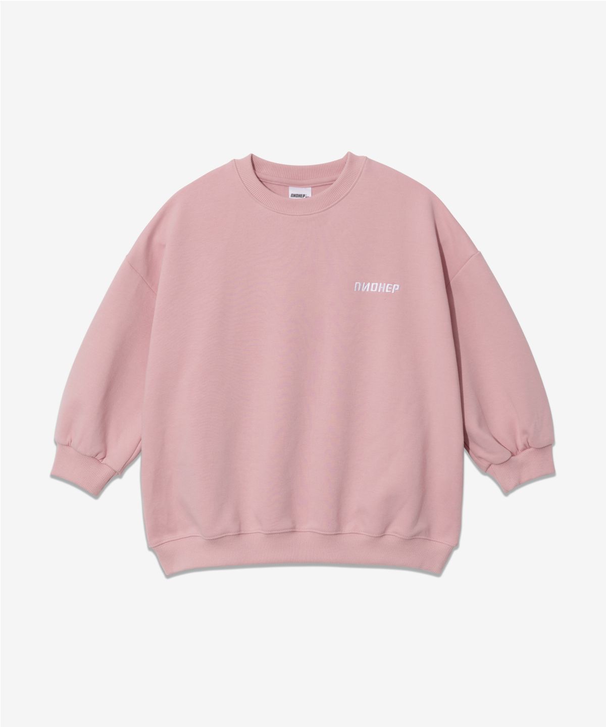 피아네르 키즈(PIANER KIDS) 미니 로고 자수 맨투맨&조거 팬츠 셋업 (4color)
