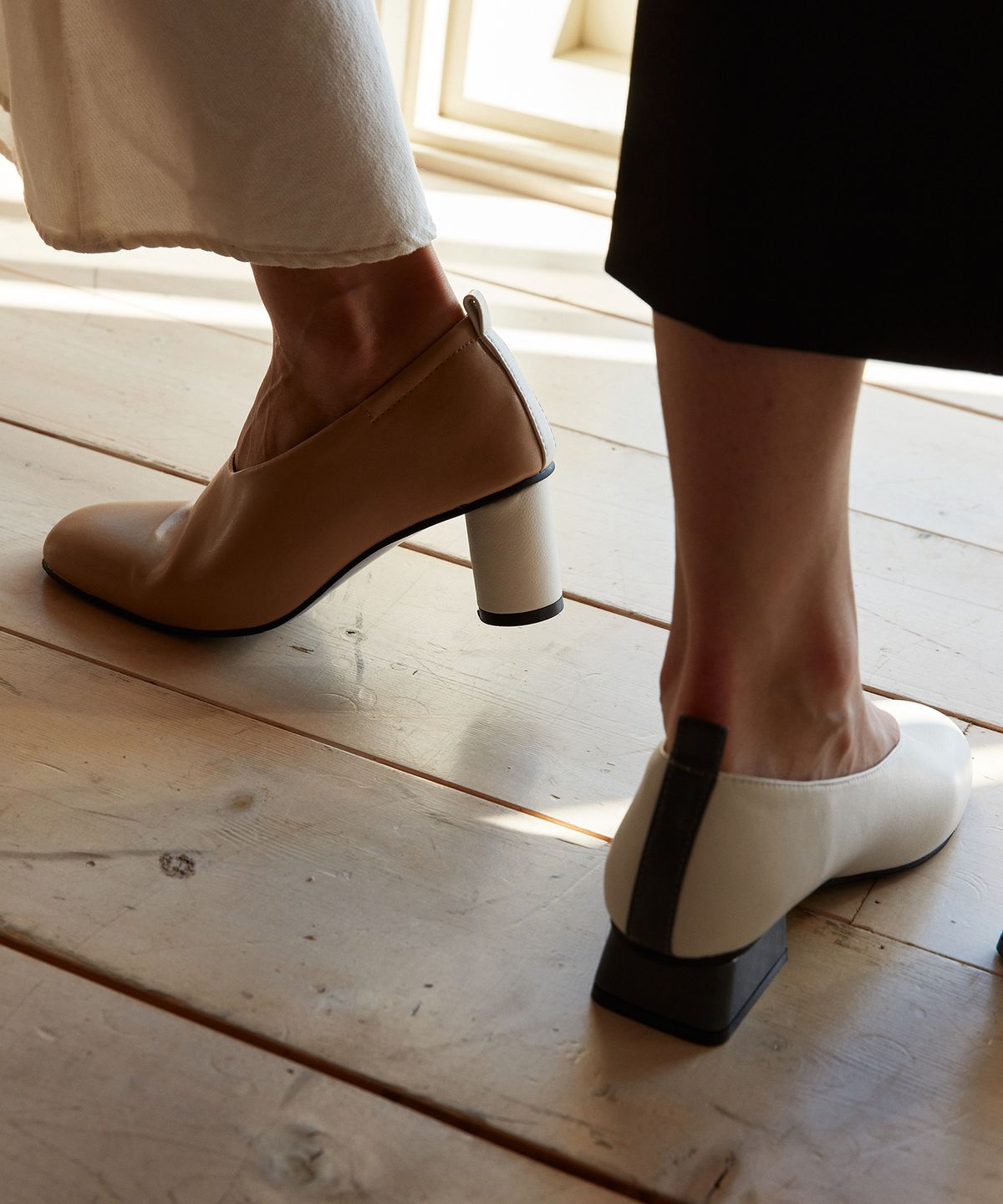 무드나잇(MOODNIGHT) BUTTER Glove Pumps - 5color 6cm 라운드 글로브 펌프스