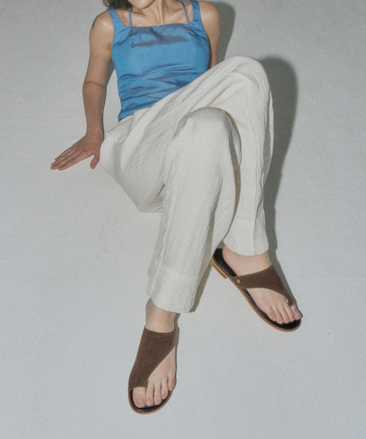 무드나잇(MOODNIGHT) MOOD Stitch Slide Sandal - 3color 1.5cm 스티치 토우링 슬리퍼 슬라이드 뮬