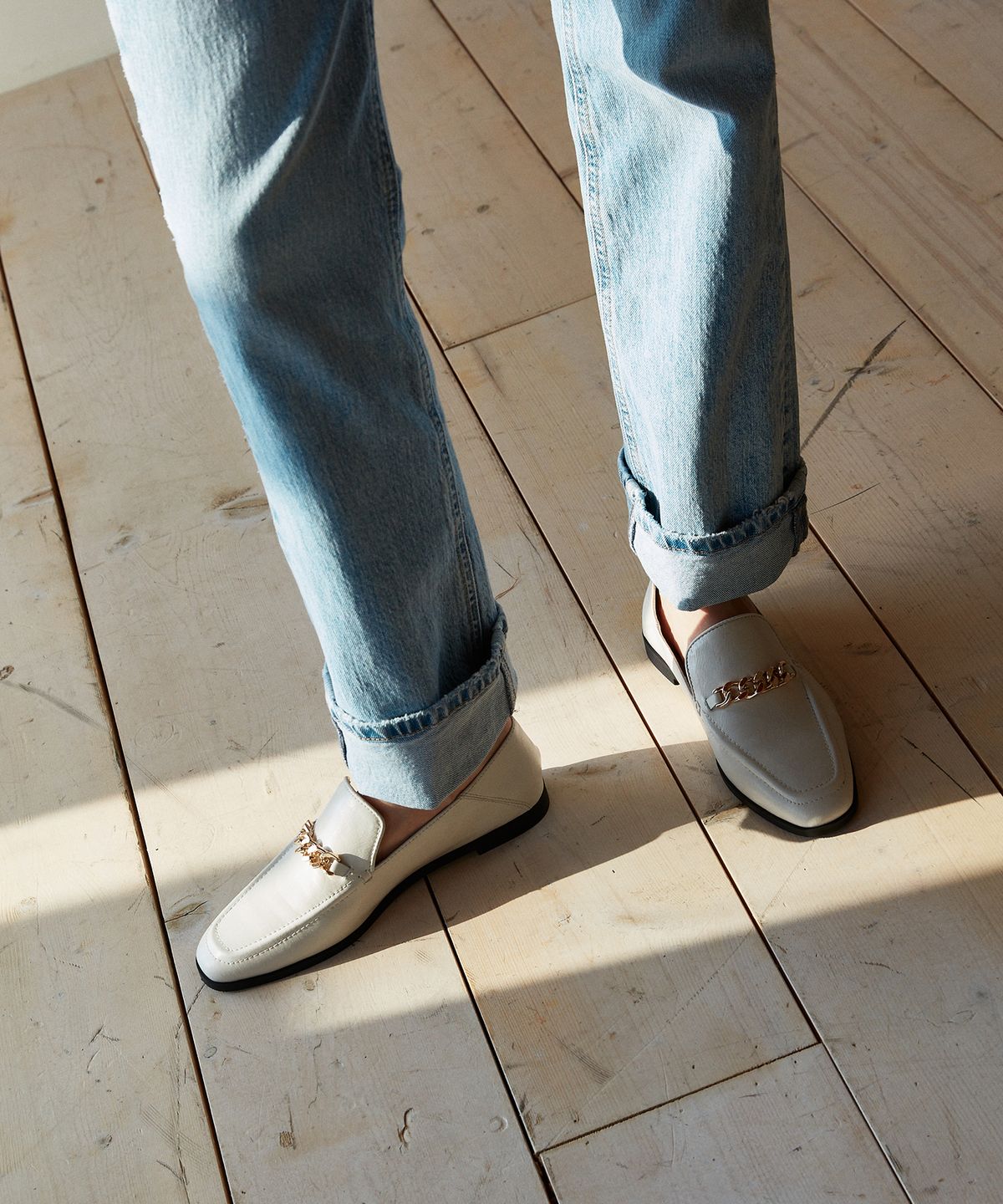 무드나잇(MOODNIGHT) HARVEY Chained 2way loafer - 5color 1.5cm 체인 클래식 로퍼 바부슈