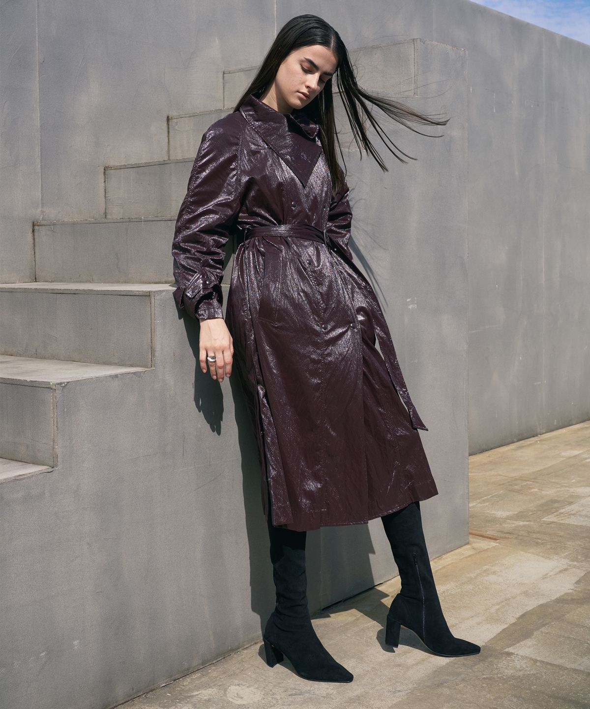 무드나잇(MOODNIGHT) EMILY span long boots - 3color 8cm 스판 롱부츠 힐부츠