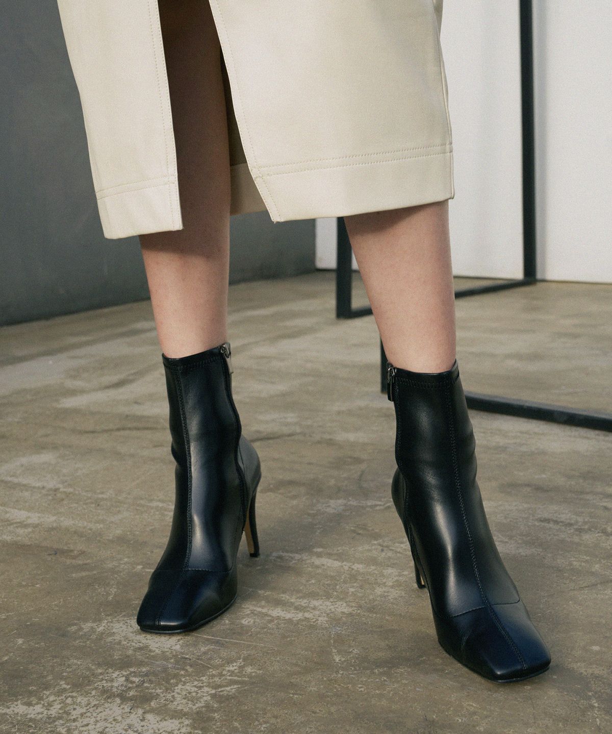 무드나잇(MOODNIGHT) JULIA spanx ankle boots - 3color 9cm 스판 앵클부츠