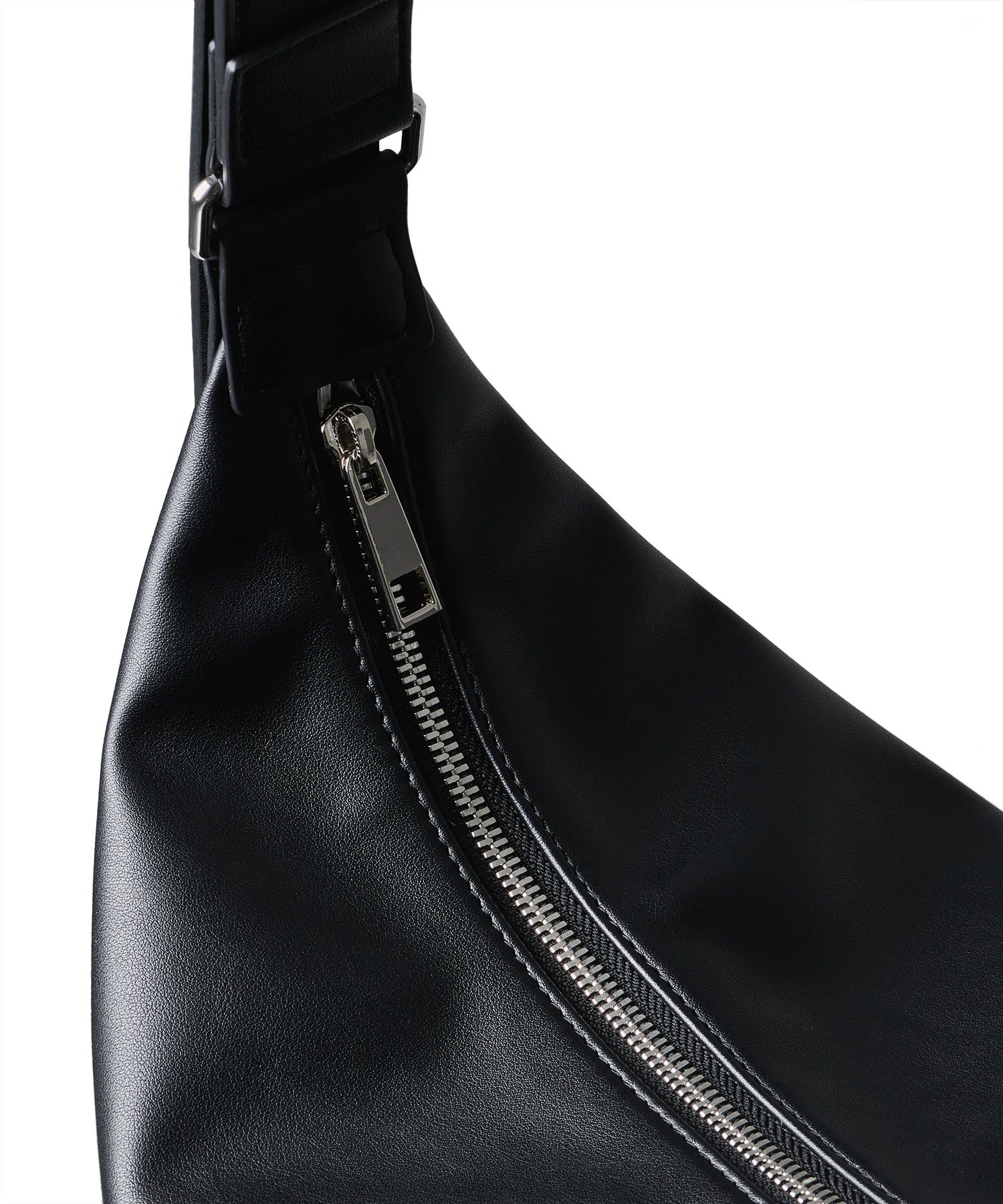 MUSINSA | MUSINSA STANDARD Synthetic leather hobo crossbody bag