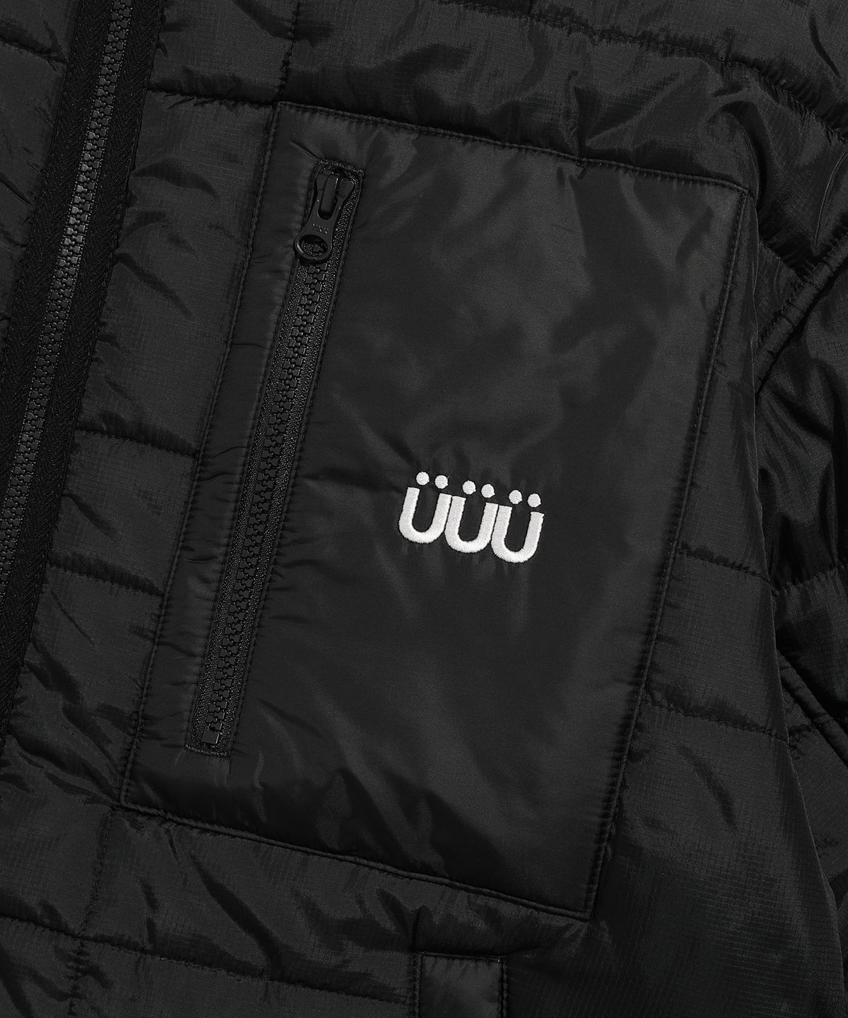 이스트쿤스트(ISTKUNST) UUU LOGO QUILTED JACKET_BLACK(IK2CWMB901A)