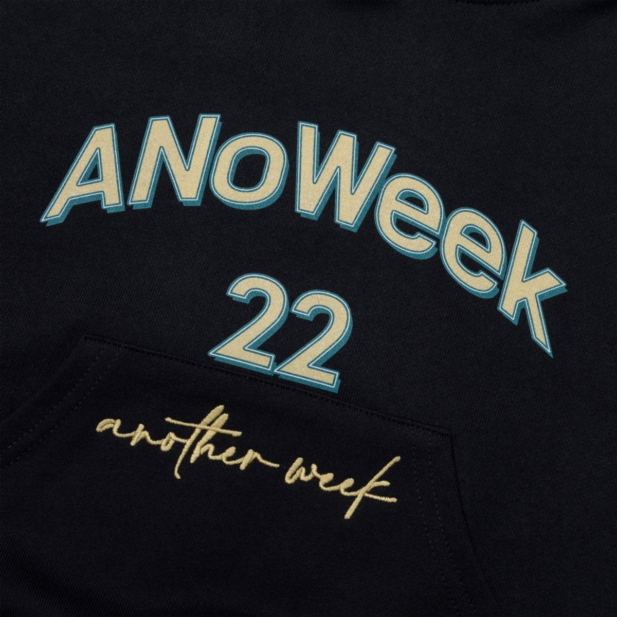 아노윅(ANOWEEK) ANW EMBROIDERY CROPPED HOODIE