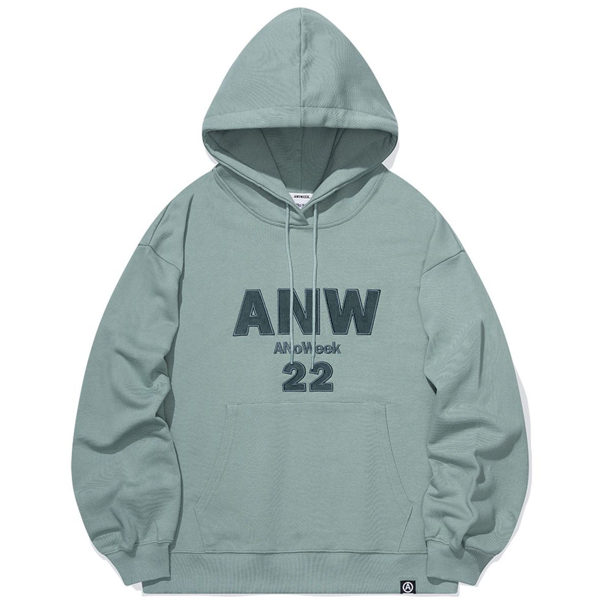 아노윅(ANOWEEK) ANW LOGO APPLIQUE  HOODIE