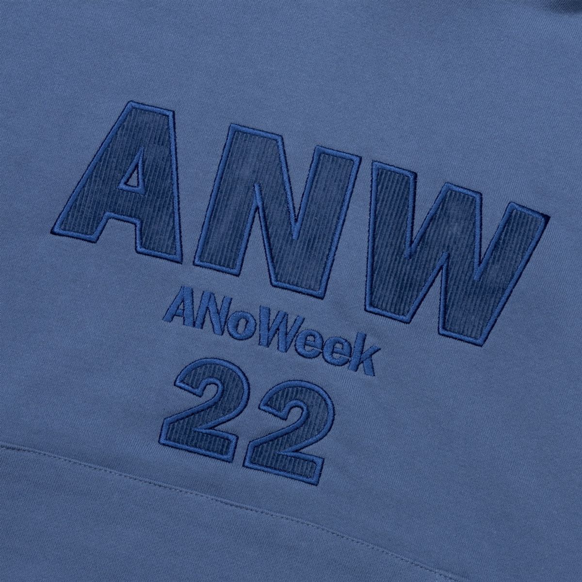 아노윅(ANOWEEK) ANW LOGO APPLIQUE  HOODIE