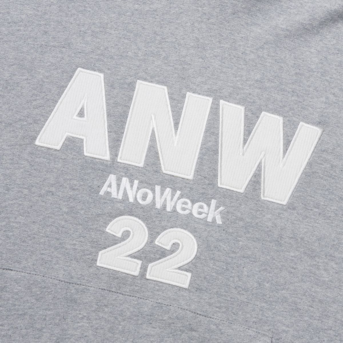 아노윅(ANOWEEK) ANW LOGO APPLIQUE  HOODIE