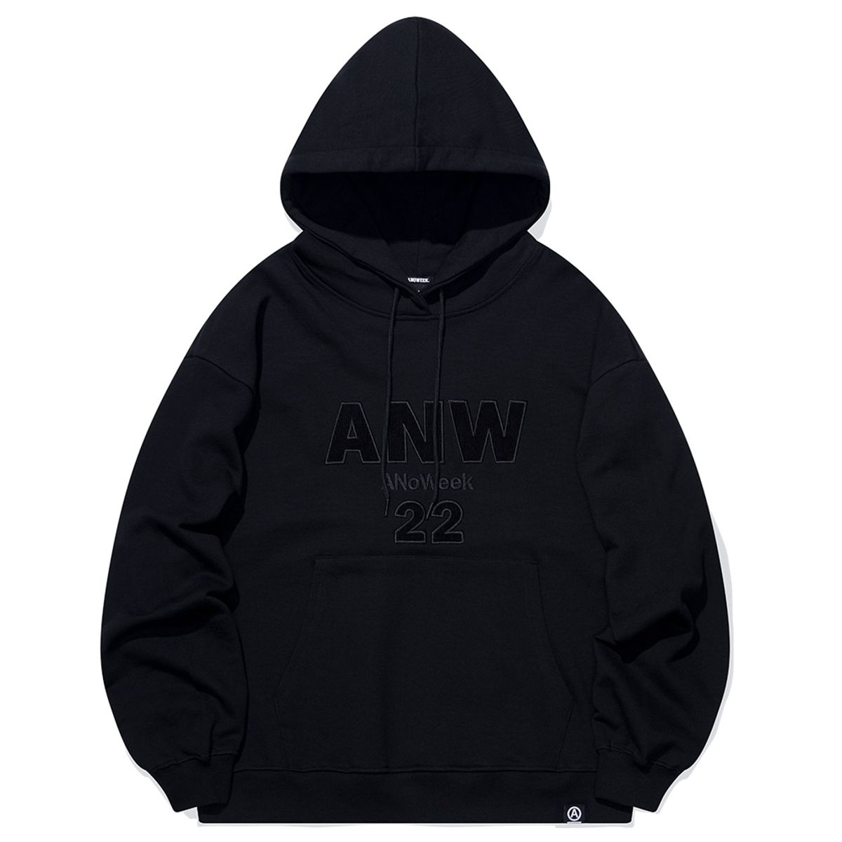 아노윅(ANOWEEK) ANW LOGO APPLIQUE  HOODIE