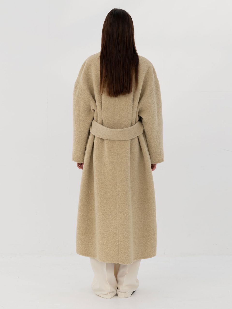MUSINSA | ARCH THE V Neck Alpaca Handmade Coat