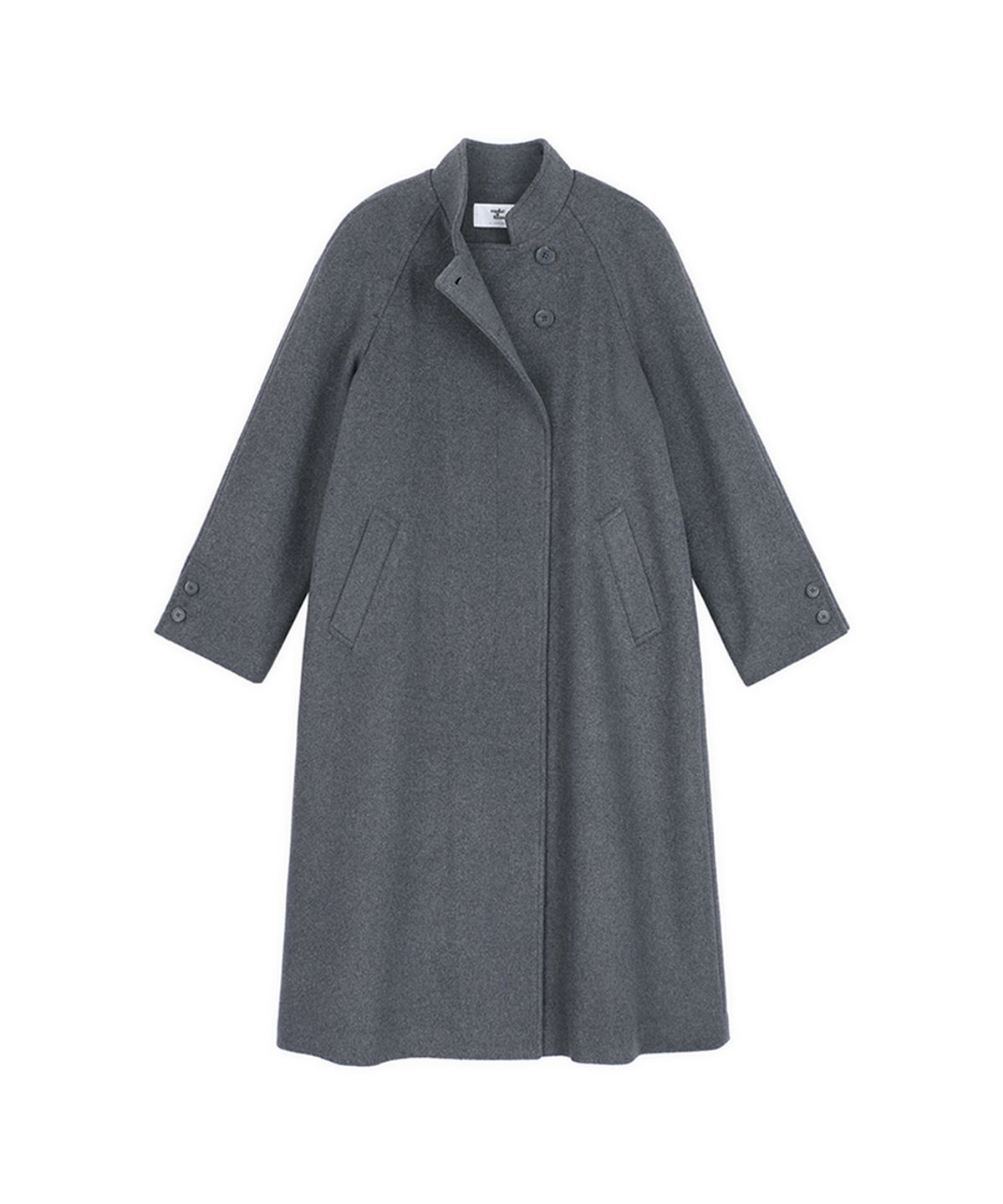 메이크어토스트(MAKE A TOAST) [22FW] BELTED BASIC COAT - Gray