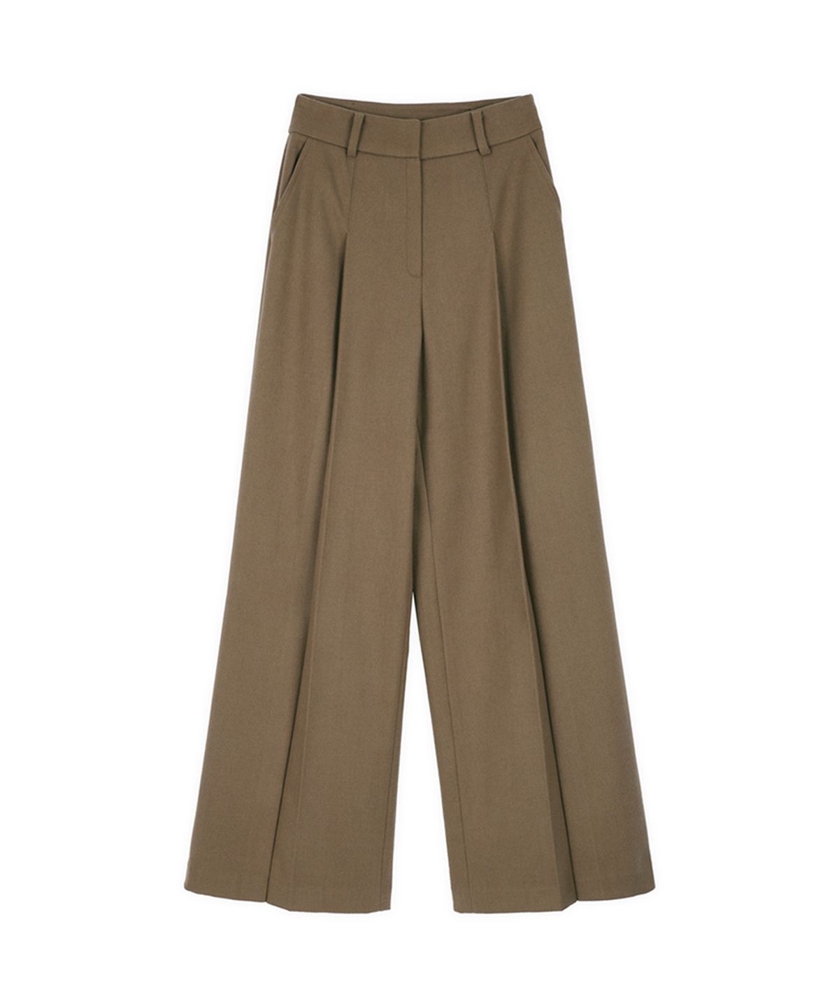 메이크어토스트(MAKE A TOAST) [22FW] BASIC WIDE PANTS - Dark beige