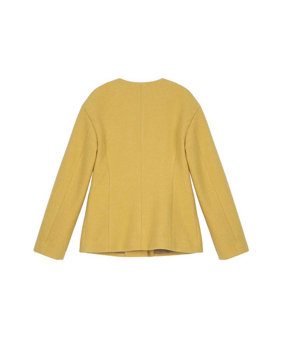 메이크어토스트(MAKE A TOAST) [22FW] NO COLLAR JACKET - Yellow