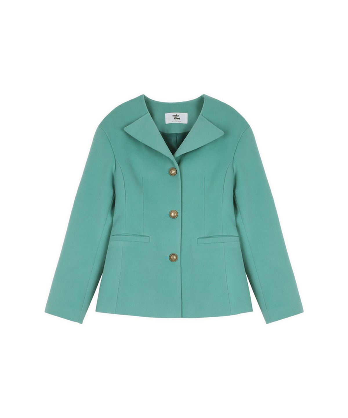 메이크어토스트(MAKE A TOAST) [22FW] NO COLLAR JACKET - Mint