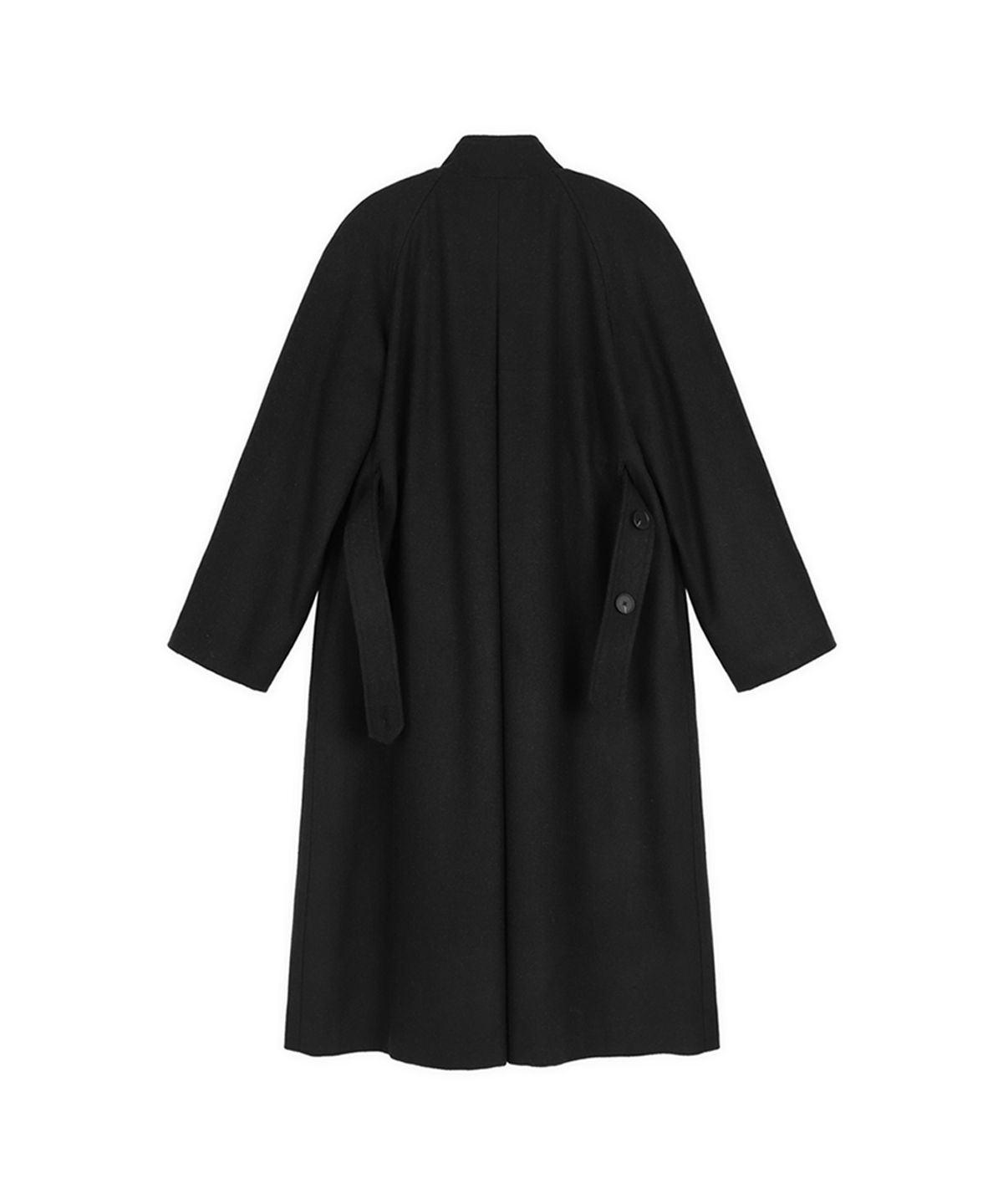 메이크어토스트(MAKE A TOAST) [22FW] BELTED BASIC COAT - Black