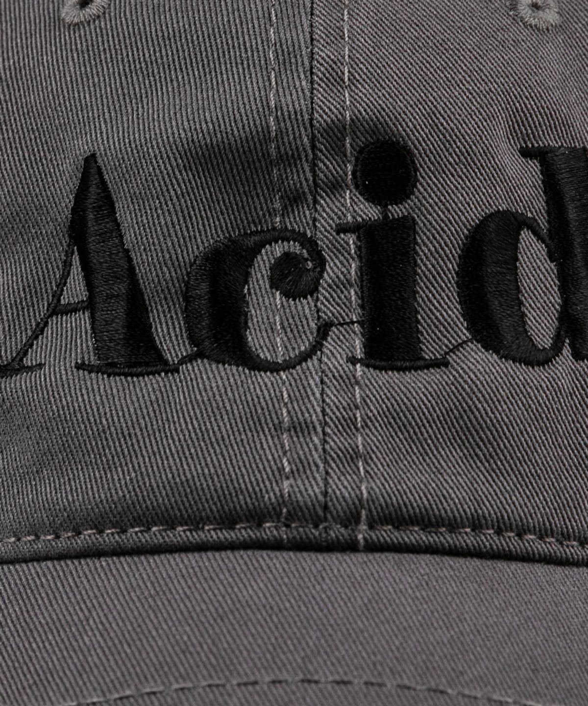 윅(WICK) ACID 워싱 볼캡-차콜