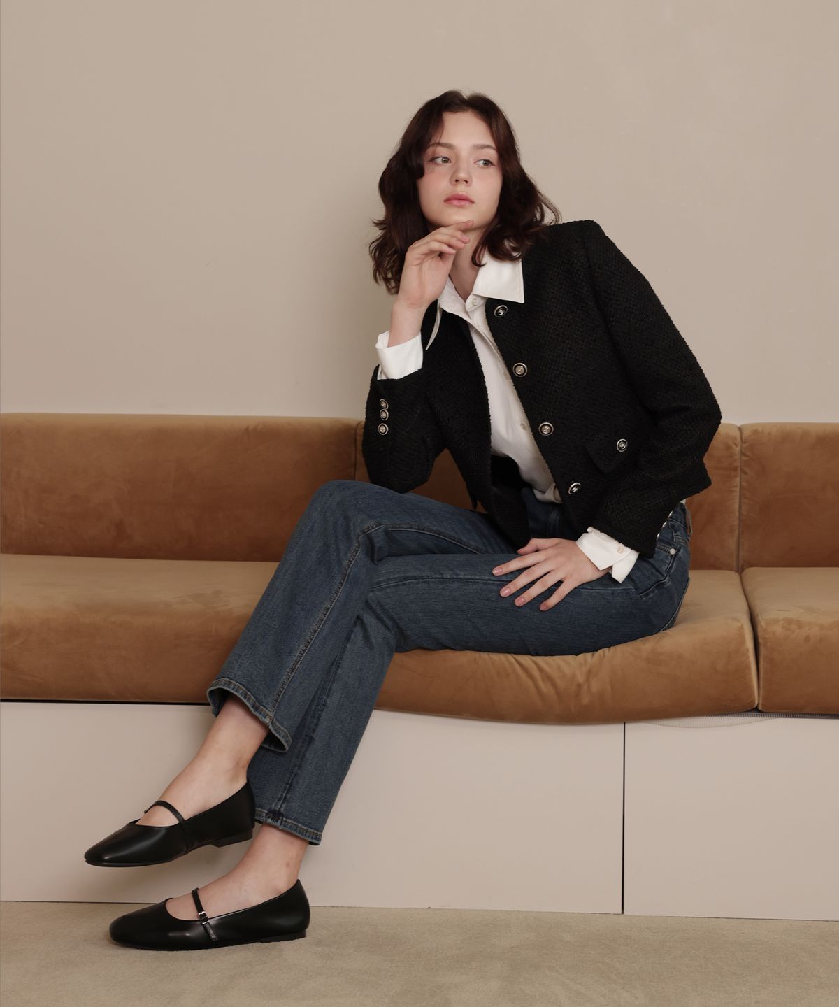 러브참(LOVECHARM) [린다 부츠컷 데님 팬츠_클래식 블루] Linda Bootscut Denim pants_CB