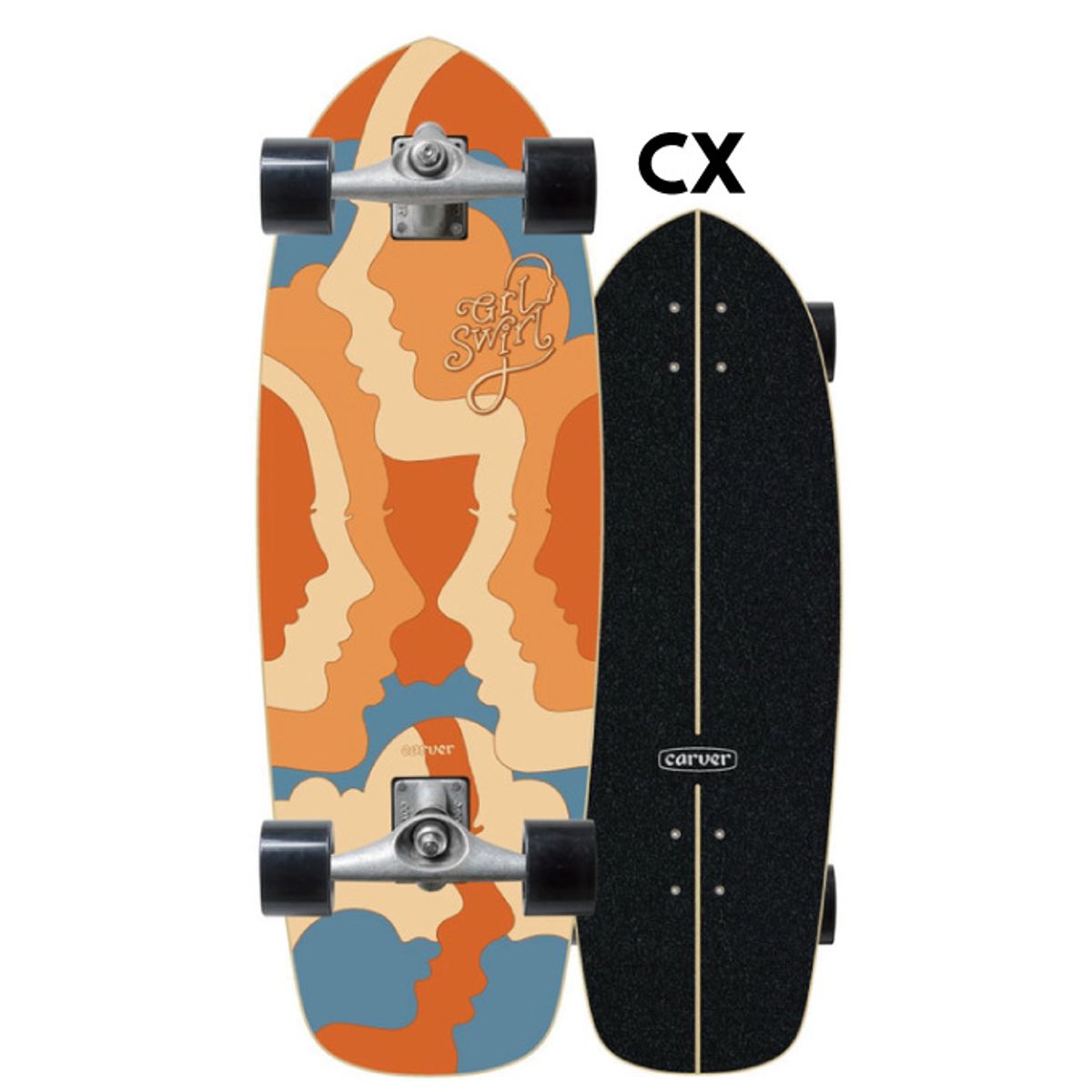 카버스케이트보드(CARVER SKATEBOARD) 29.5인치 걸스월 실루엣