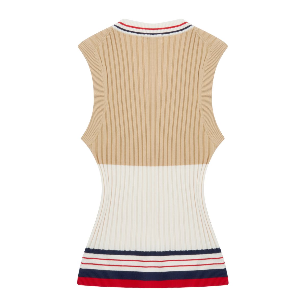 마틴골프(MARTINE GOLF) Classic V-neck Knit Vest_Beige