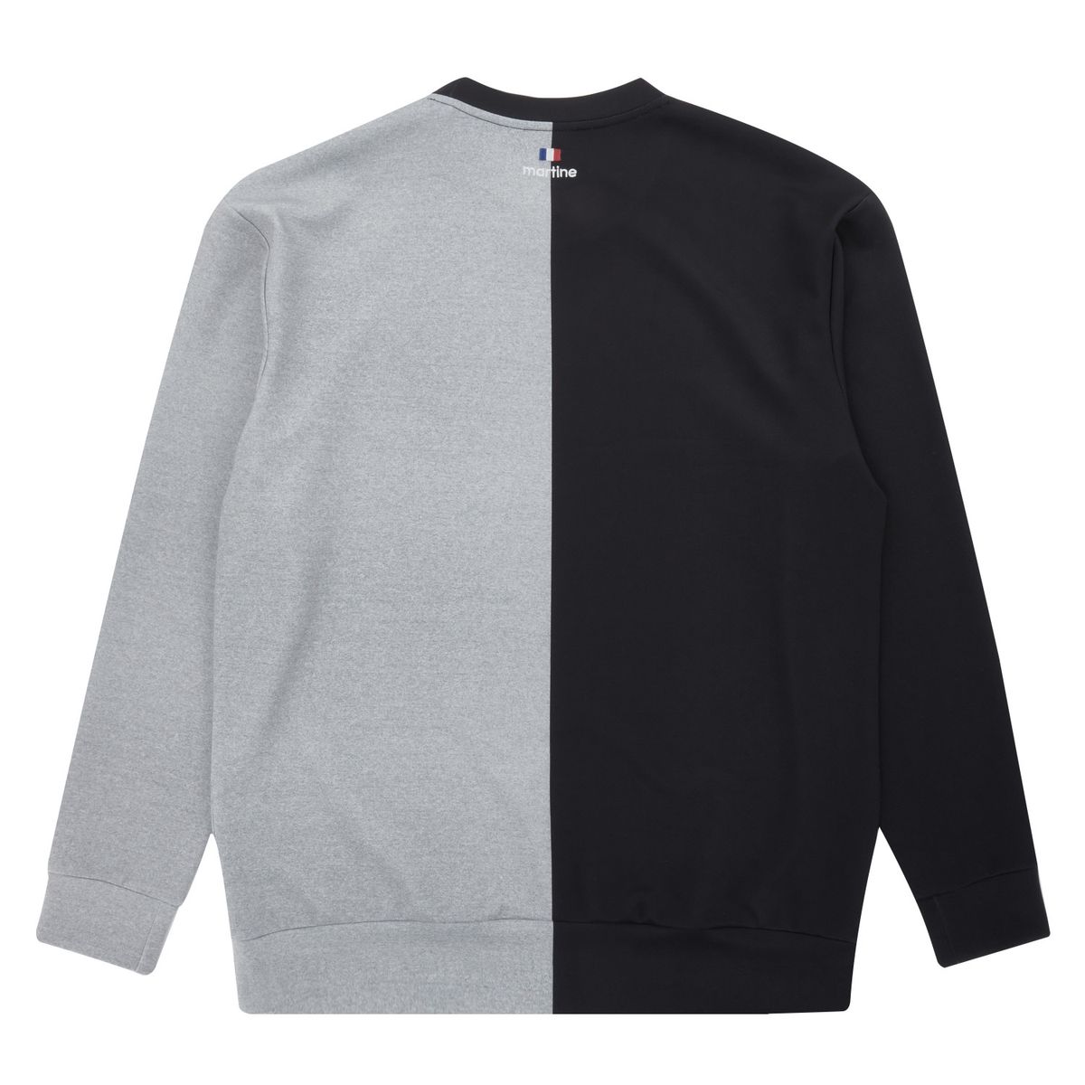 마틴골프(MARTINE GOLF) Half&Half Light Crew Neck Shirts_Black (Men)