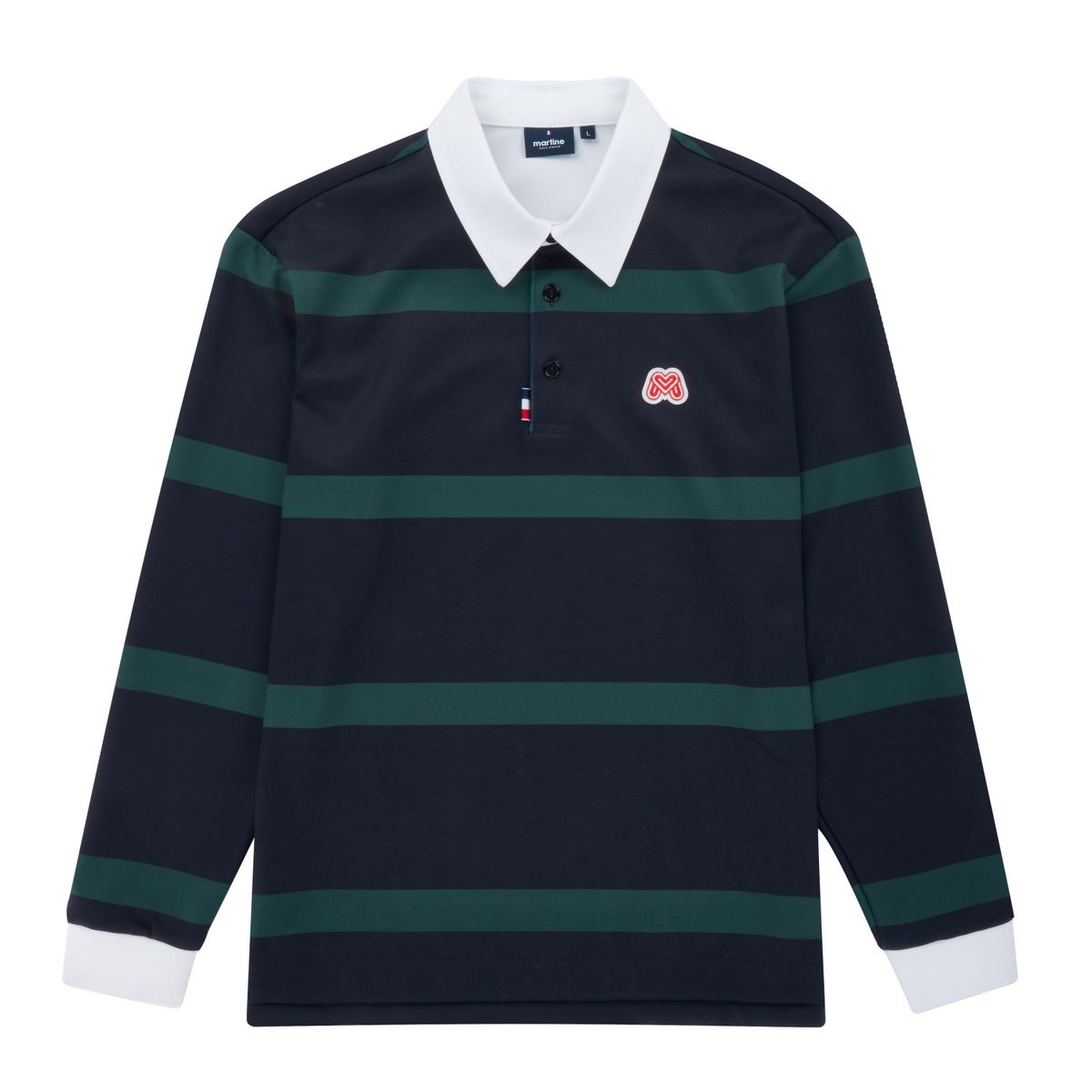 마틴골프(MARTINE GOLF) Block Stripe Polo Shirts_Navy (Men)