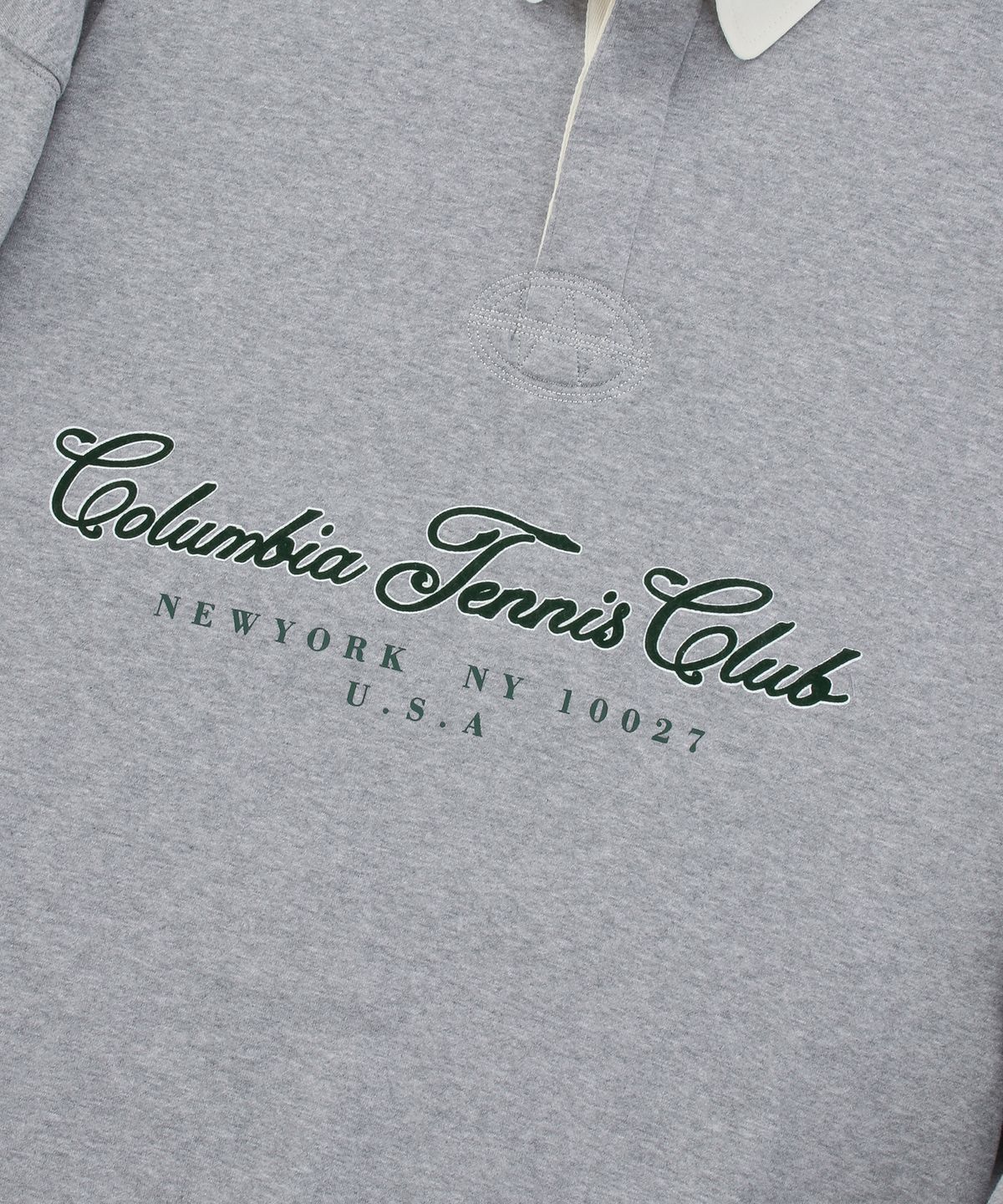 컬럼비아 유니버시티(COLUMBIA UNIVERSITY) CU TENNIS CLUB TERRY RUGBY SWEATSHITS M.그레이