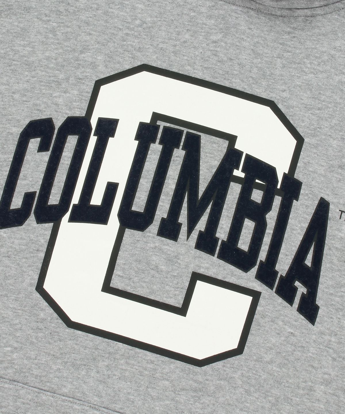 컬럼비아 유니버시티(COLUMBIA UNIVERSITY) BIG C LOGO OVERFIT FLEECE HOODY M.그레이