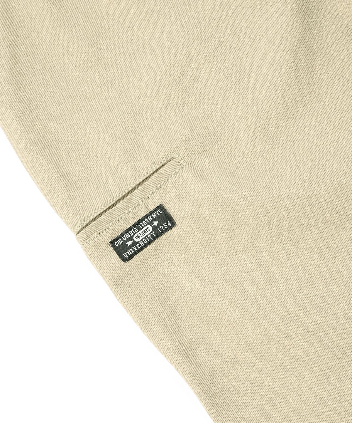 컬럼비아 유니버시티(COLUMBIA UNIVERSITY) NYC LABEL CP LOOSE FIT DOUBLE KNEE PANTS 헤리티지베이지