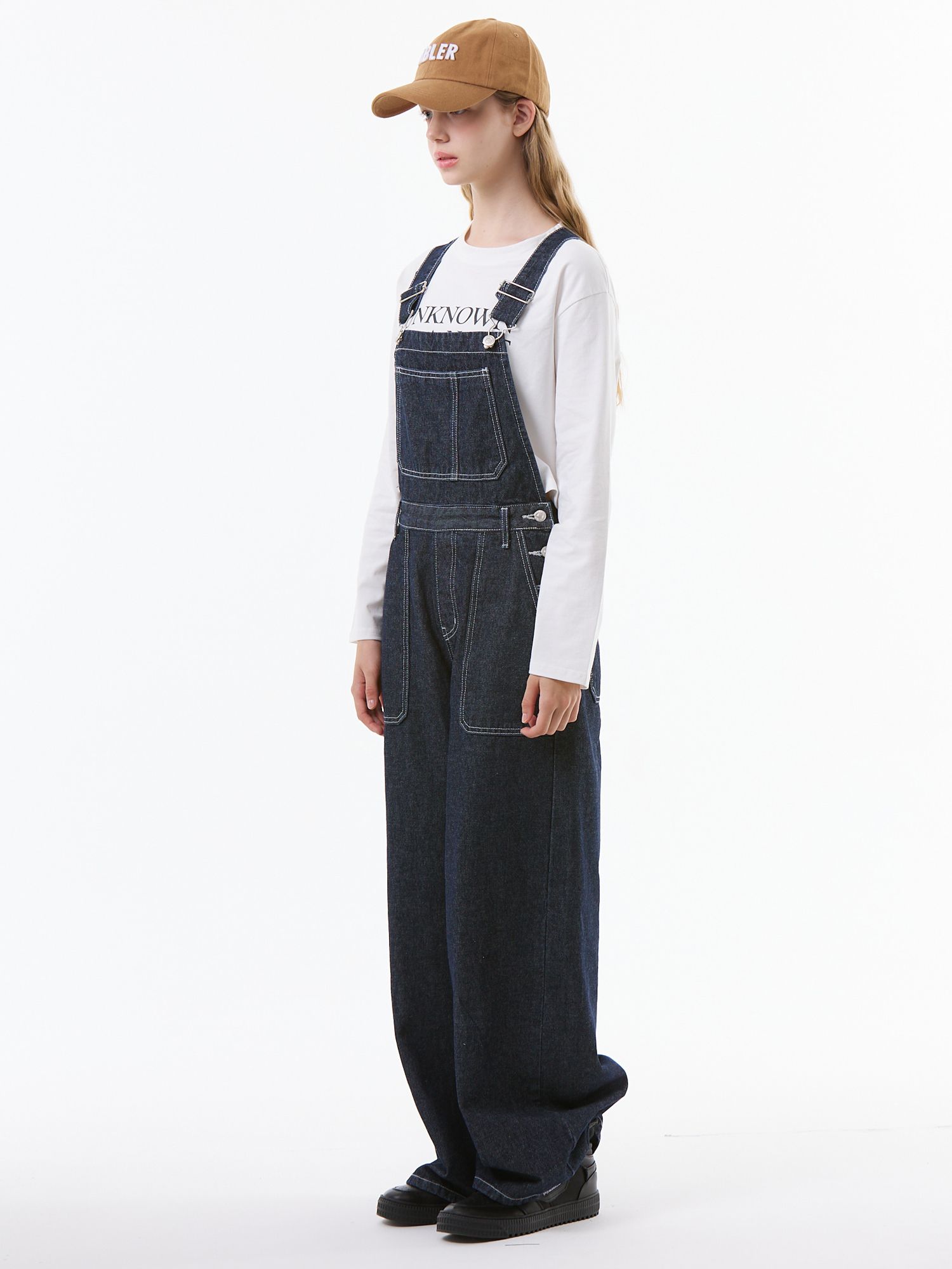 MUSINSA | UNKNOWN PLANET UP-305 Overall Vintage Denim Pants