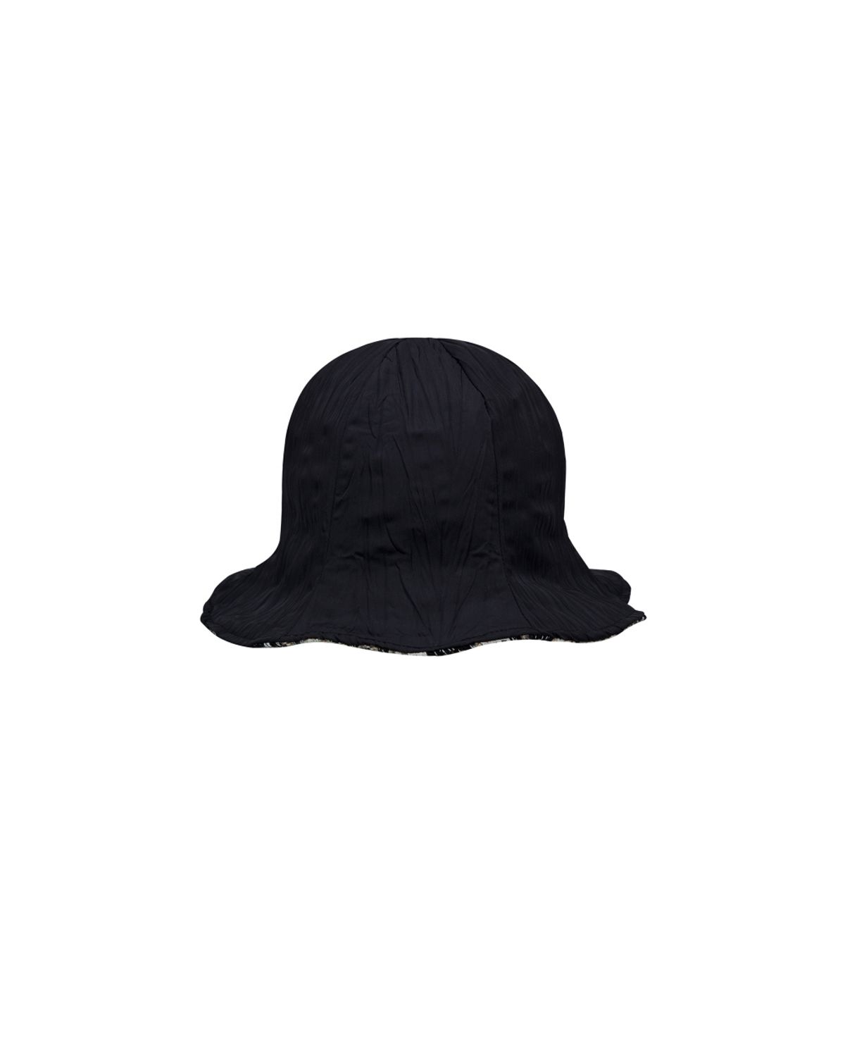 비슬로우(BESLOW) REVERSIBLE TWEED TULIP HAT BLACK